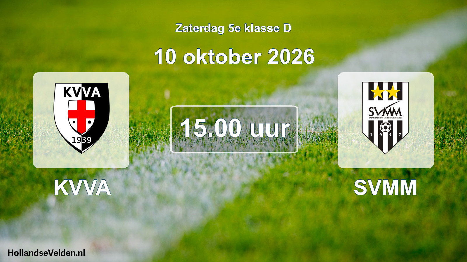 Geplande wedstrijd: KVVA - SVMM (10 oktober 2026)