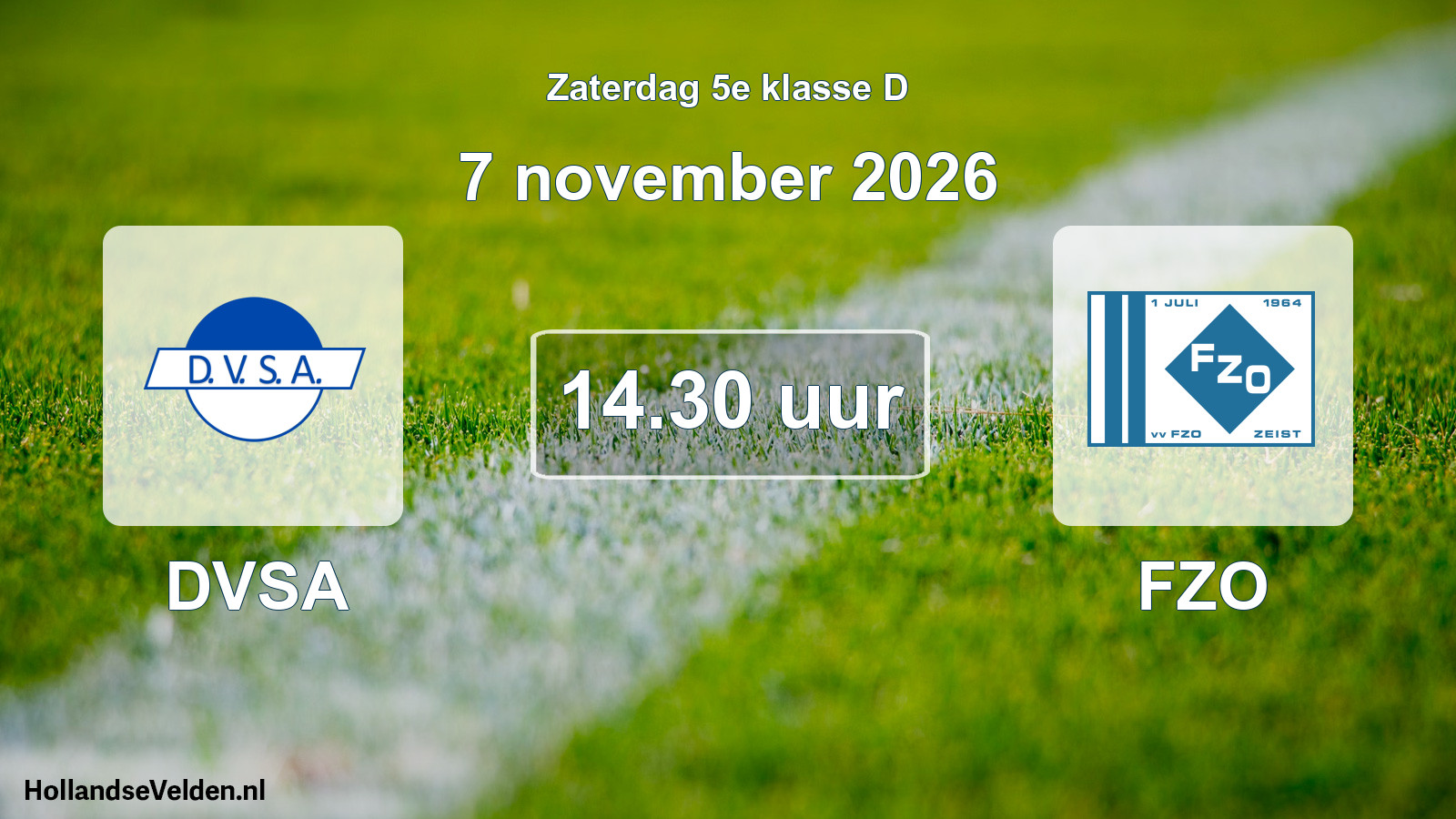 Geplande wedstrijd: DVSA - FZO (7 november 2026)