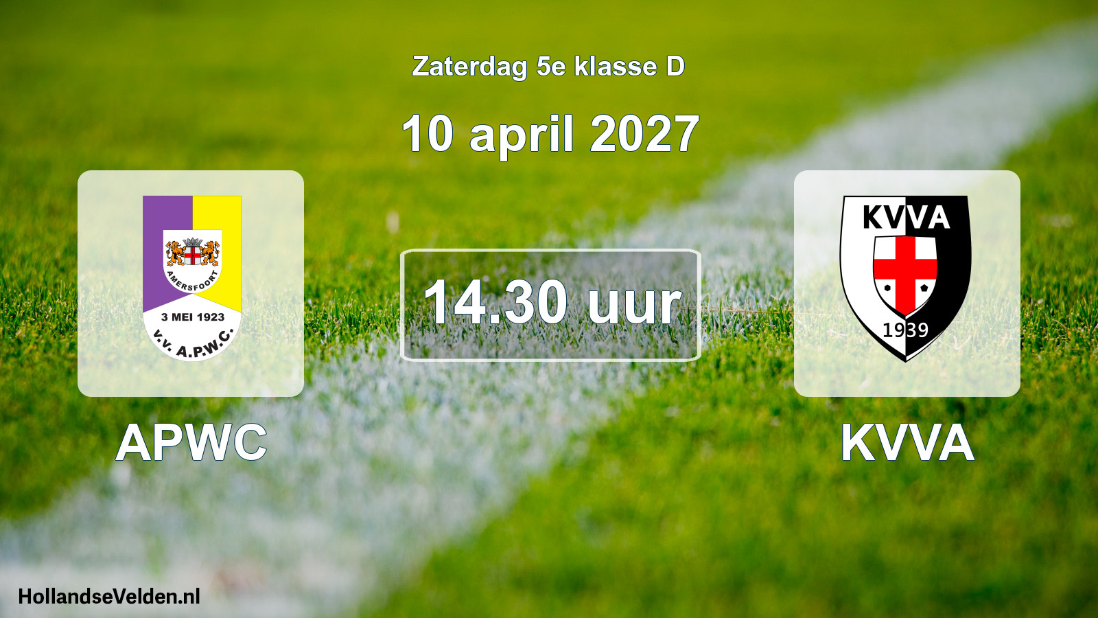 Geplande wedstrijd: APWC - KVVA (10 april 2027)