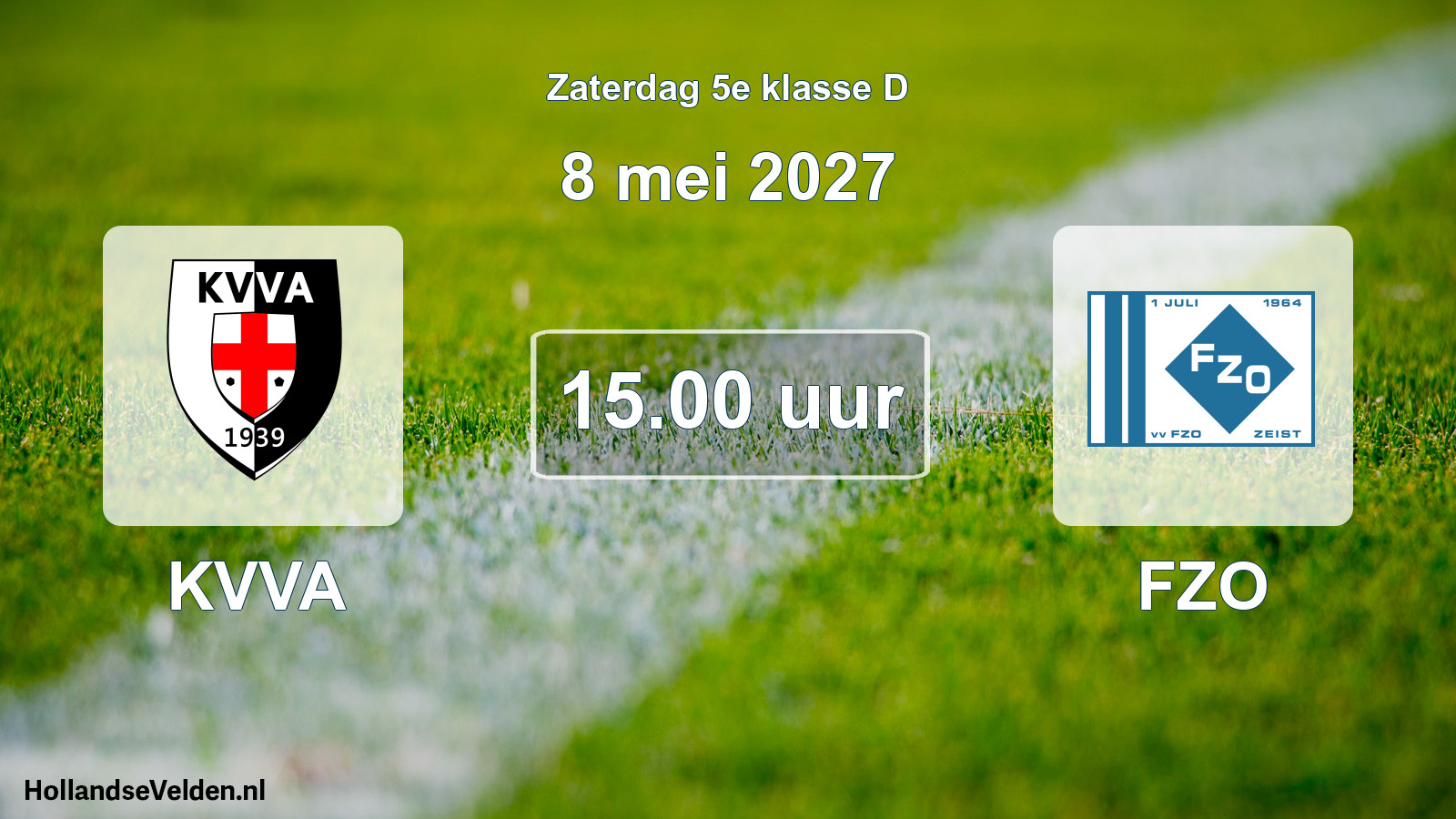 Geplande wedstrijd: KVVA - FZO (8 mei 2027)