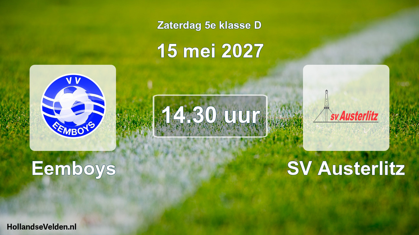 Scheduled Match: Eemboys - SV Austerlitz (15 May 2027)