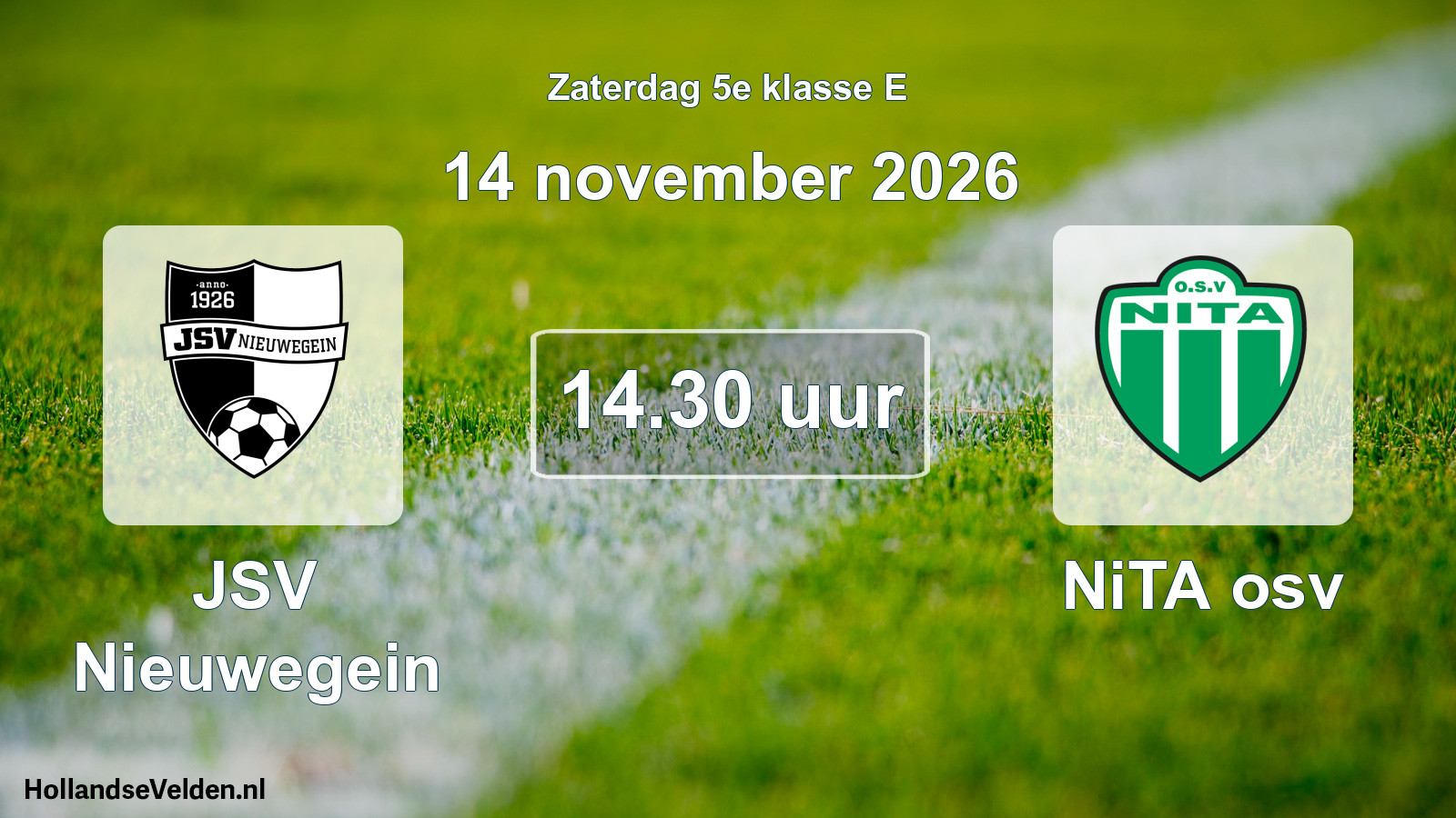 Geplande wedstrijd: JSV Nieuwegein - NiTA osv (14 november 2026)
