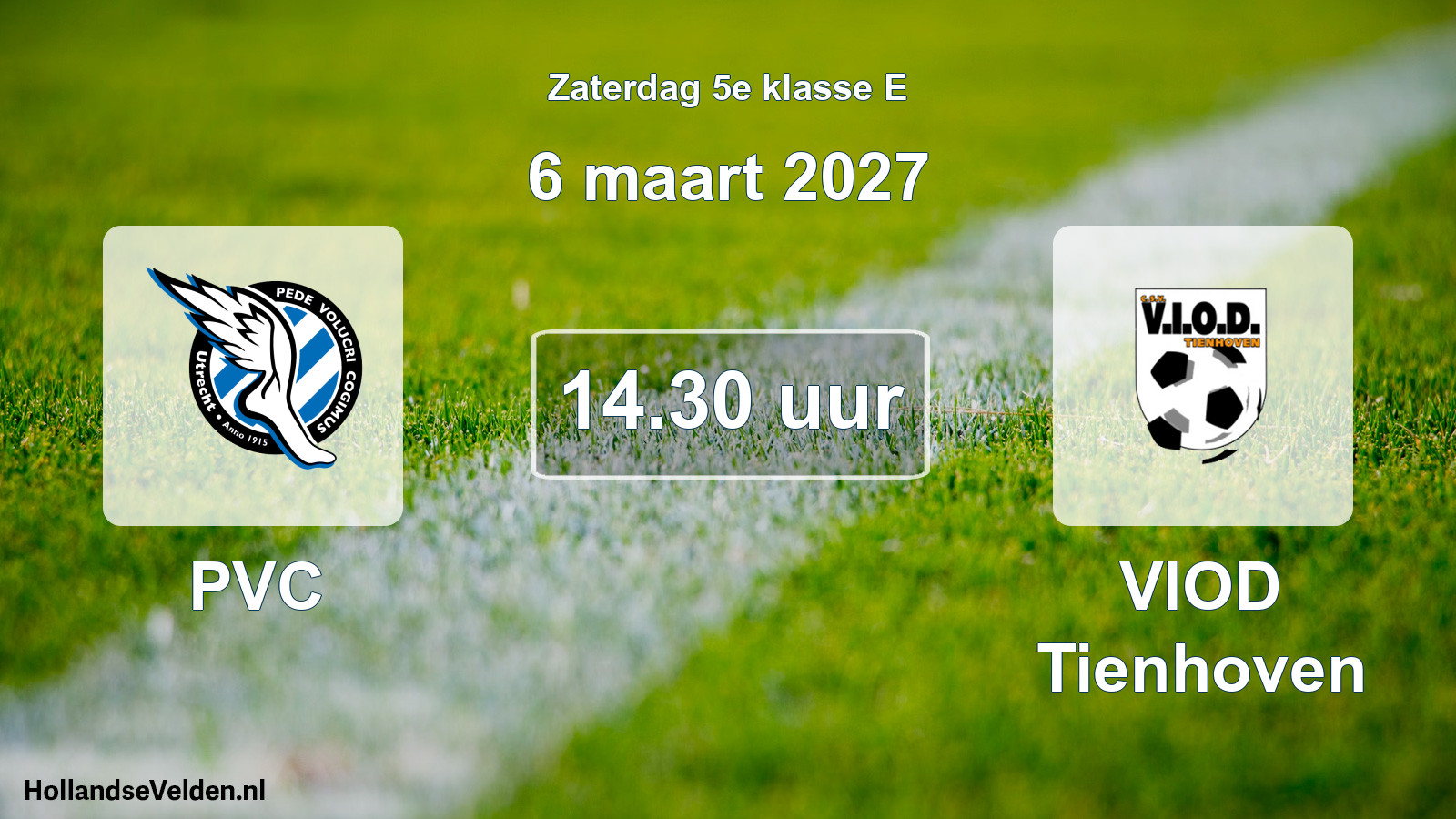 Geplande wedstrijd: PVC - VIOD Tienhoven (6 maart 2027)