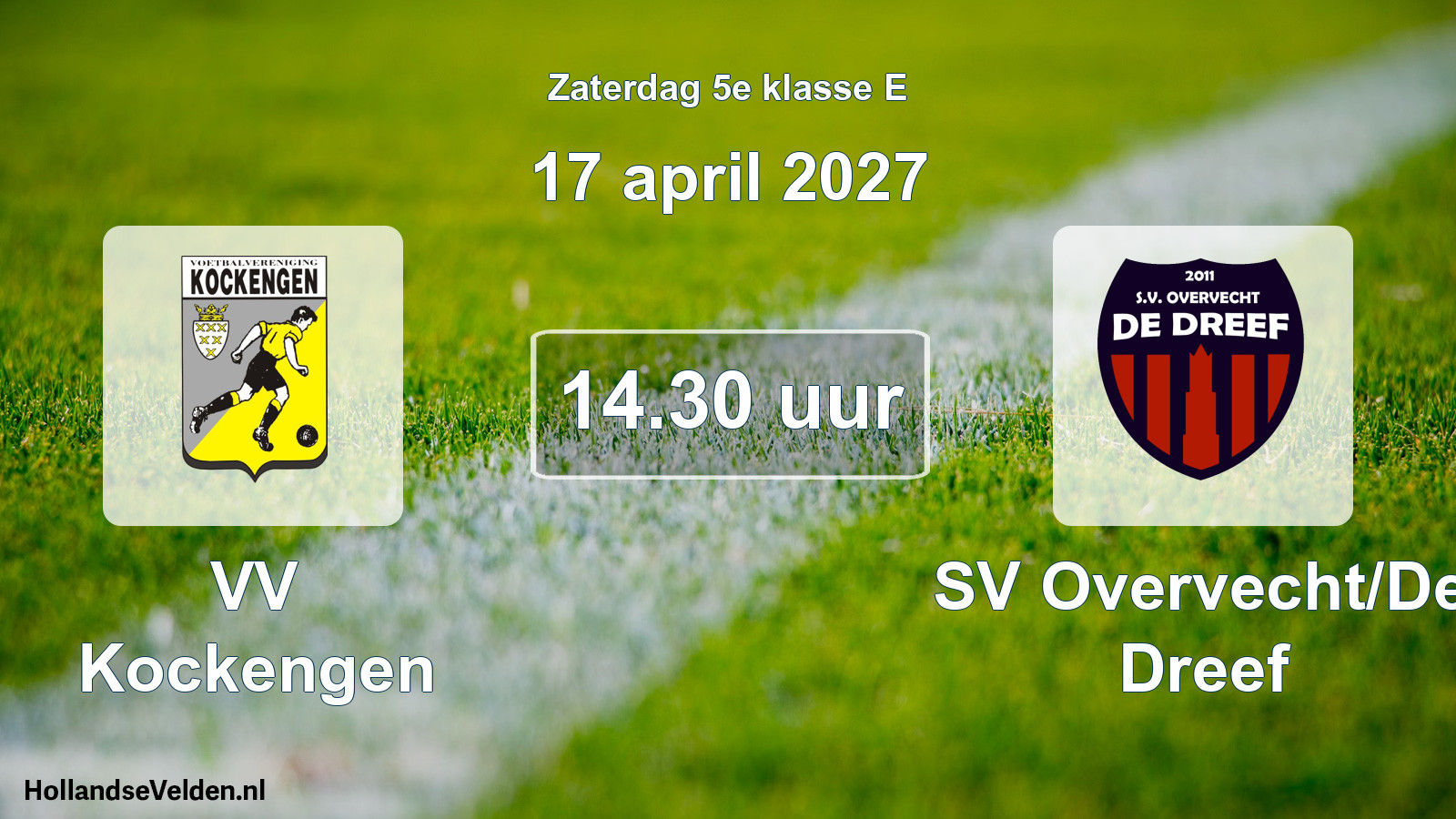Scheduled Match: VV Kockengen - SV Overvecht/De Dreef (17 April 2027)