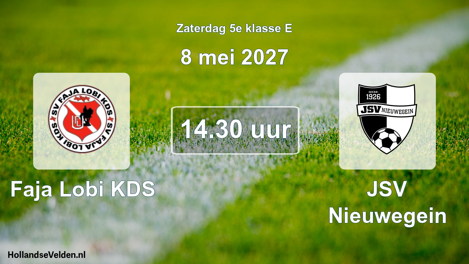Scheduled Match: Faja Lobi KDS - JSV Nieuwegein (8 May 2027)