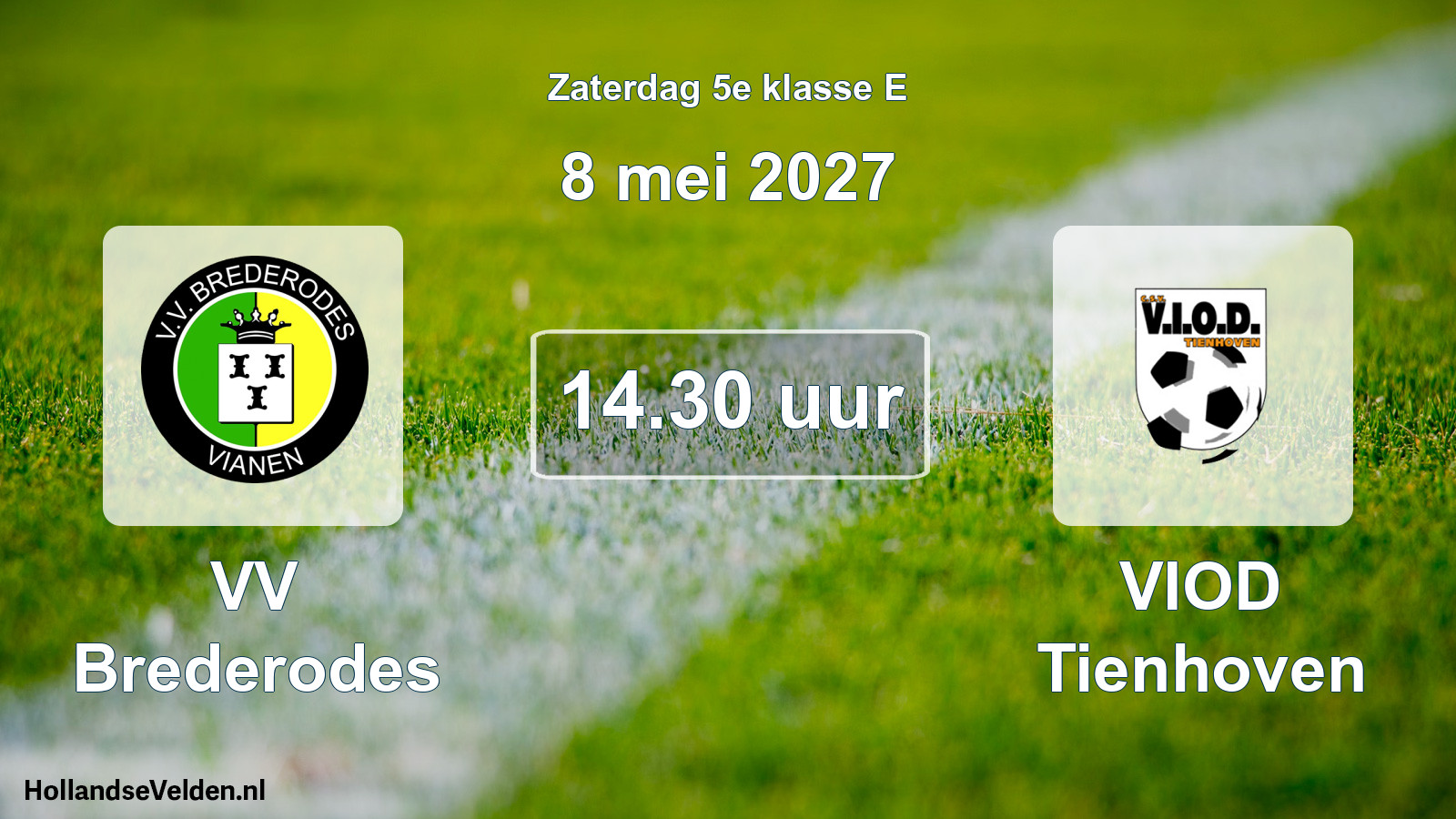 Geplande wedstrijd: VV Brederodes - VIOD Tienhoven (8 mei 2027)