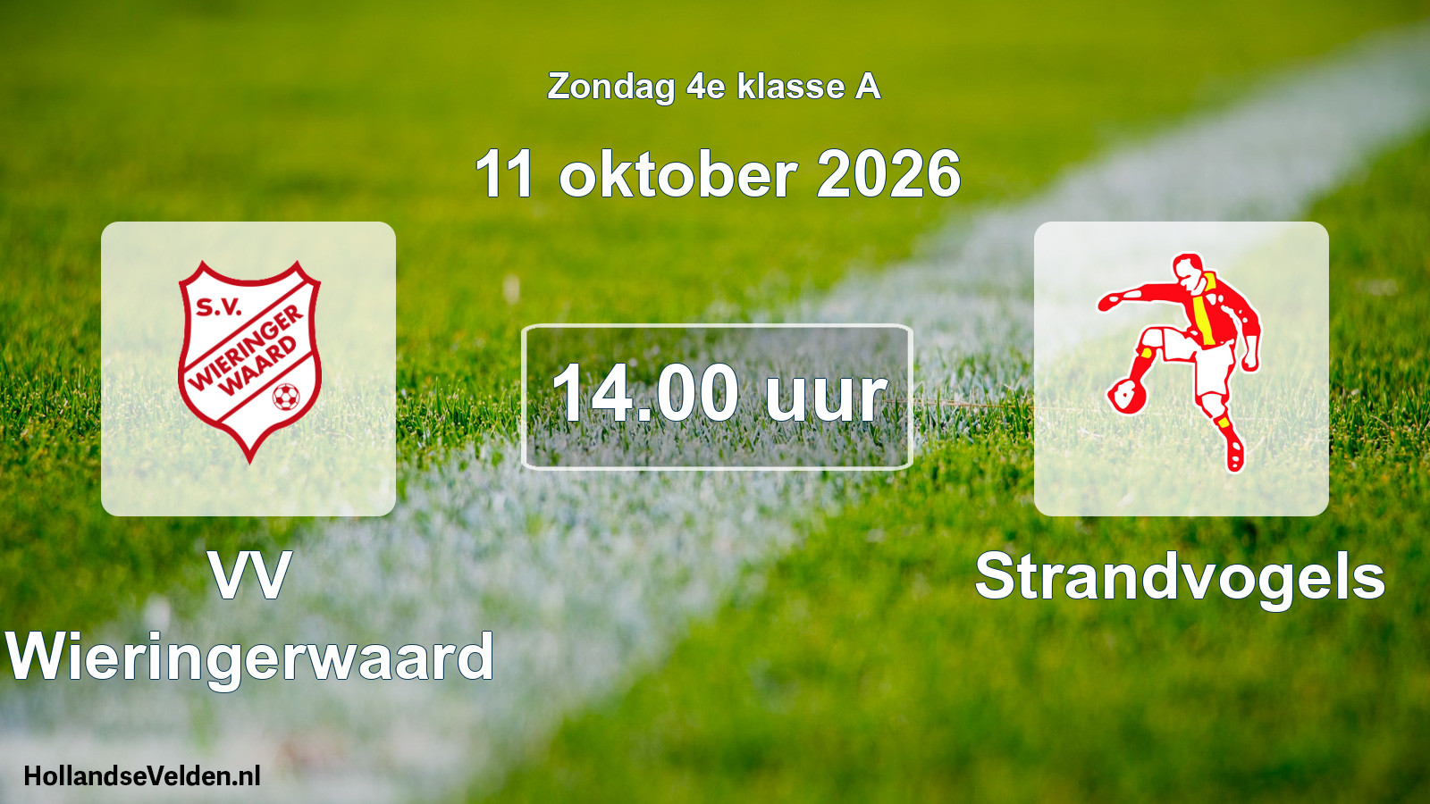 Scheduled Match: VV Wieringerwaard - Strandvogels (11 October 2026)