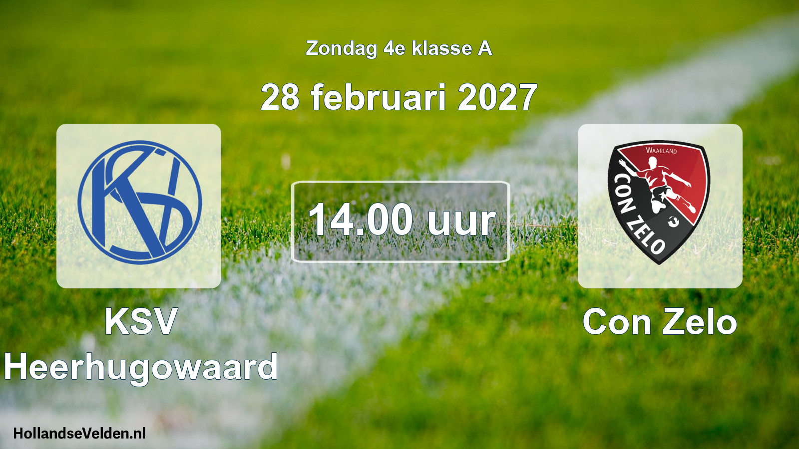 Scheduled Match: KSV Heerhugowaard - Con Zelo (28 February 2027)