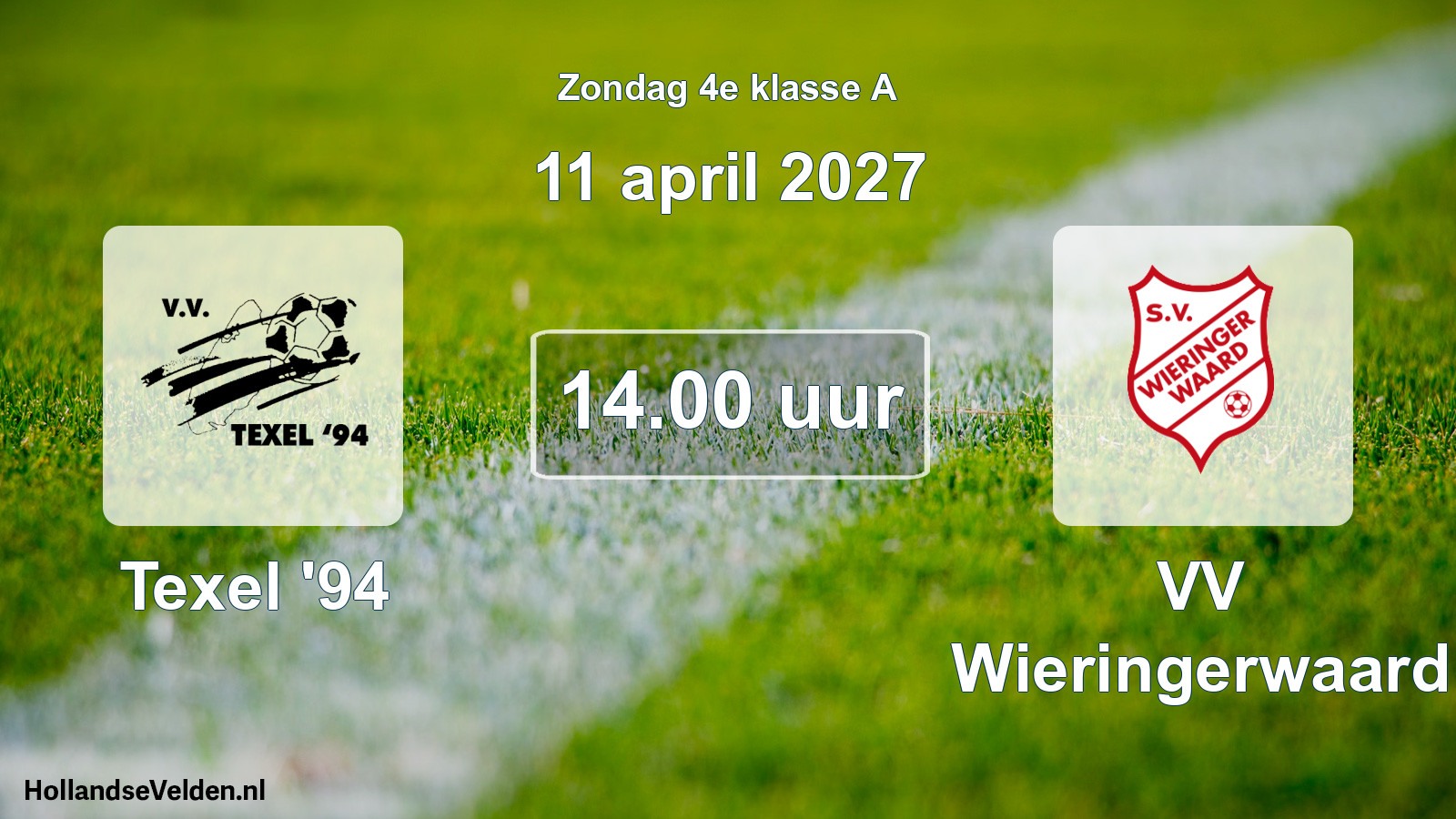 Scheduled Match: Texel '94 - VV Wieringerwaard (11 April 2027)