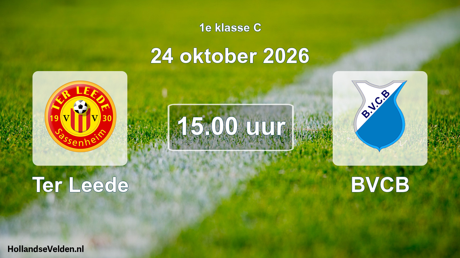 Geplande wedstrijd: Ter Leede - BVCB (24 oktober 2026)
