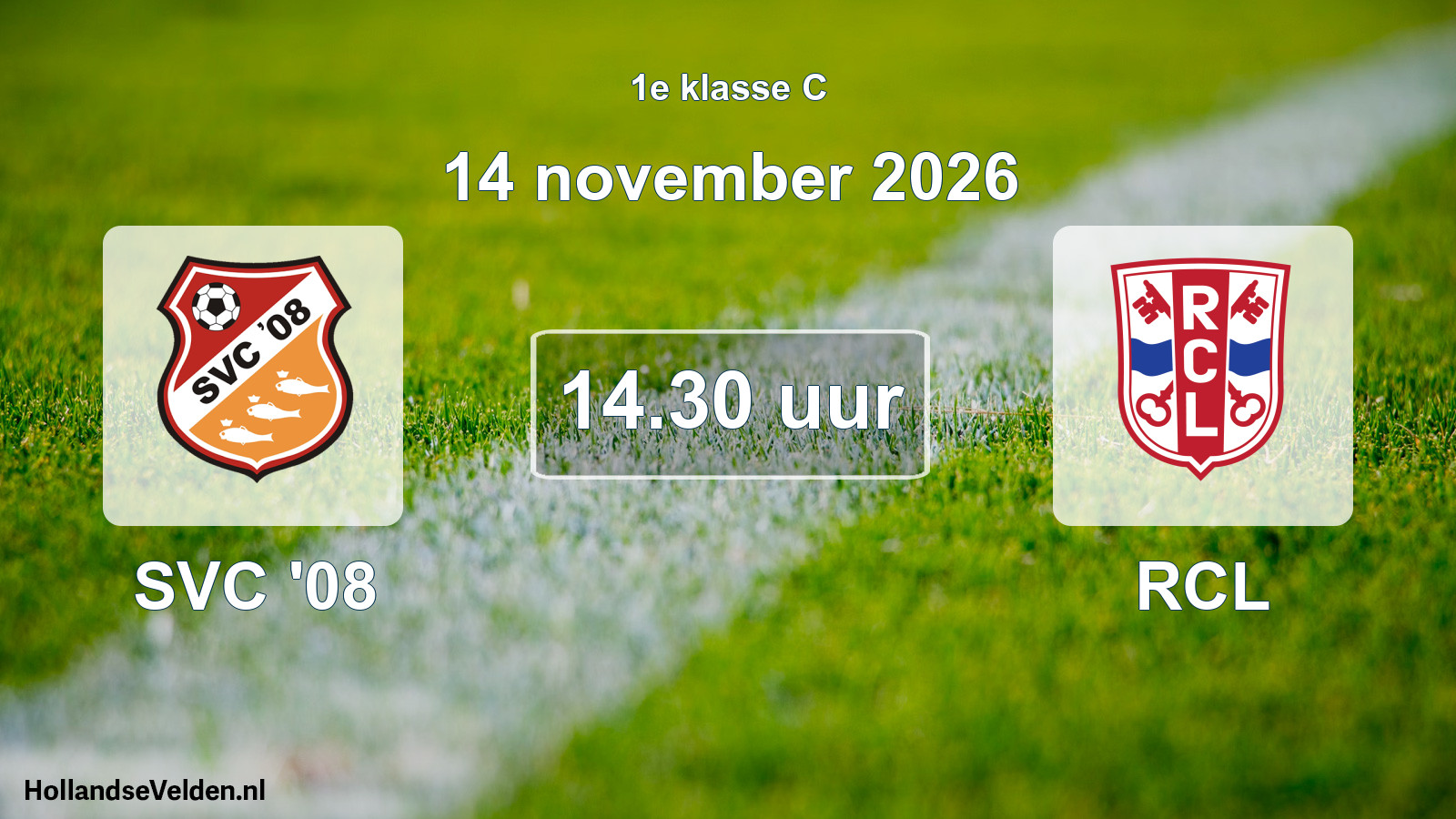 Geplande wedstrijd: SVC '08 - RCL (14 november 2026)