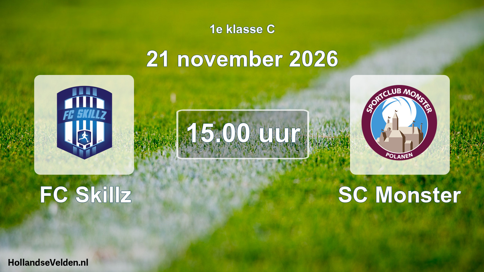 Geplande wedstrijd: FC Skillz - SC Monster (21 november 2026)