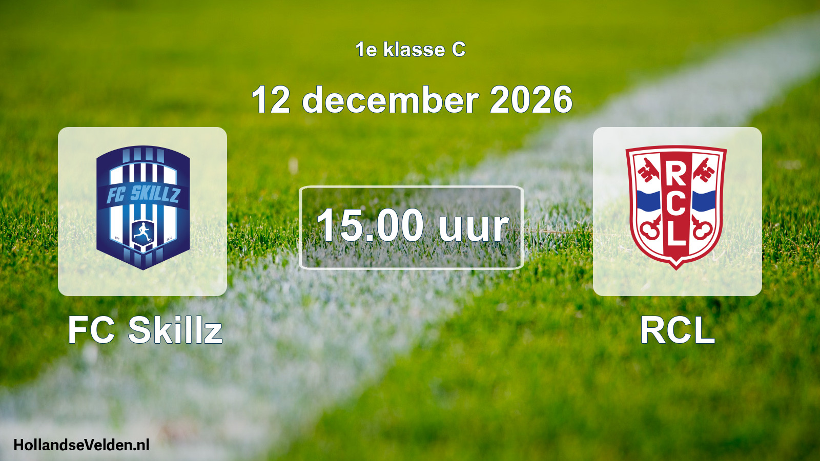 Geplande wedstrijd: FC Skillz - RCL (12 december 2026)