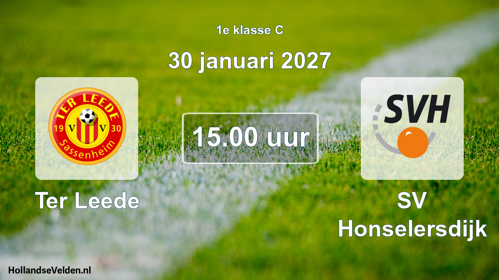 Geplande wedstrijd: Ter Leede - SV Honselersdijk (30 januari 2027)