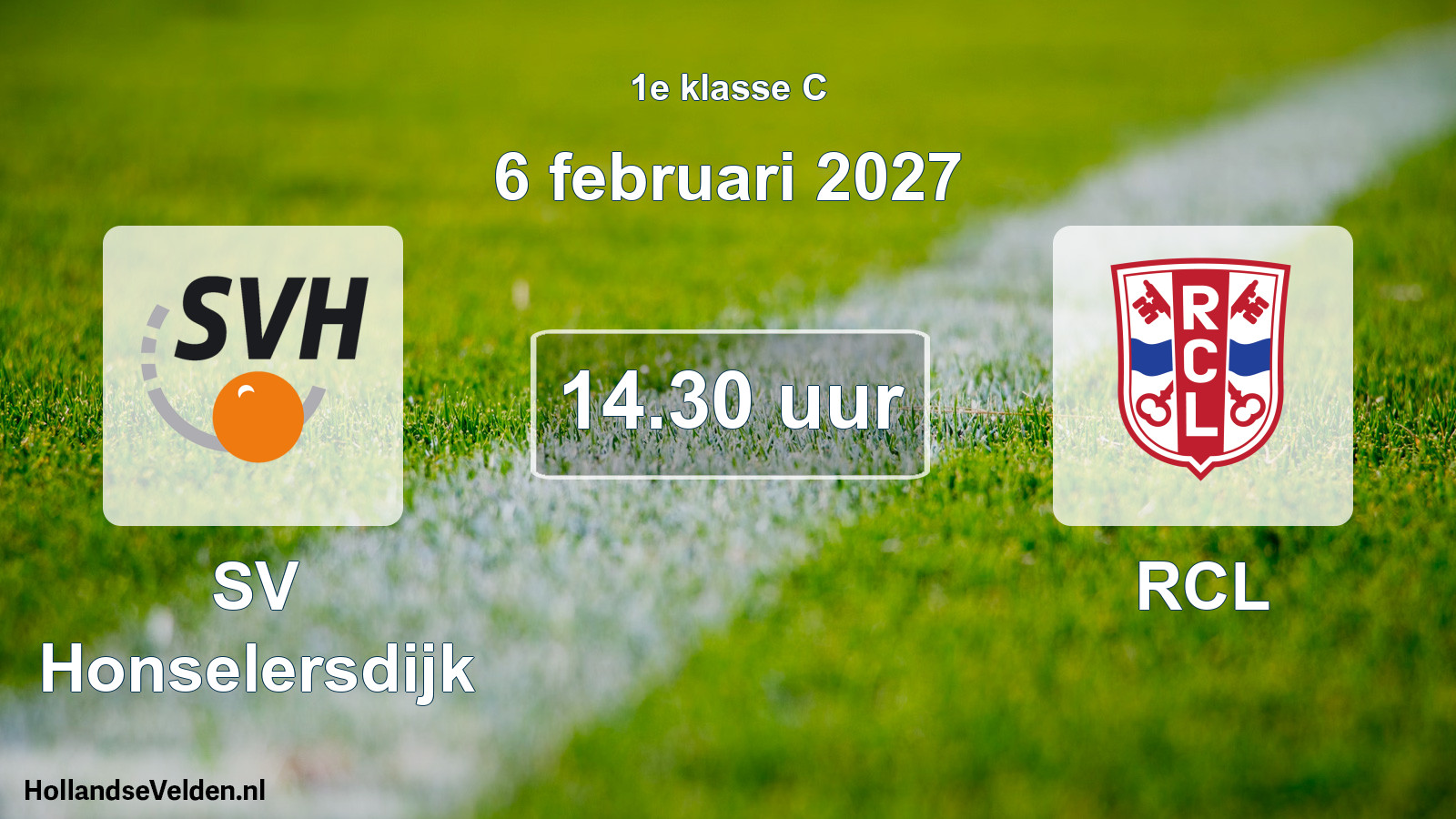 Geplande wedstrijd: SV Honselersdijk - RCL (6 februari 2027)