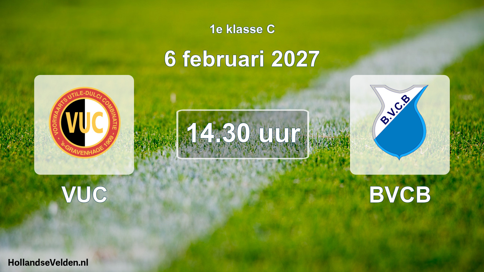 Geplande wedstrijd: VUC - BVCB (6 februari 2027)