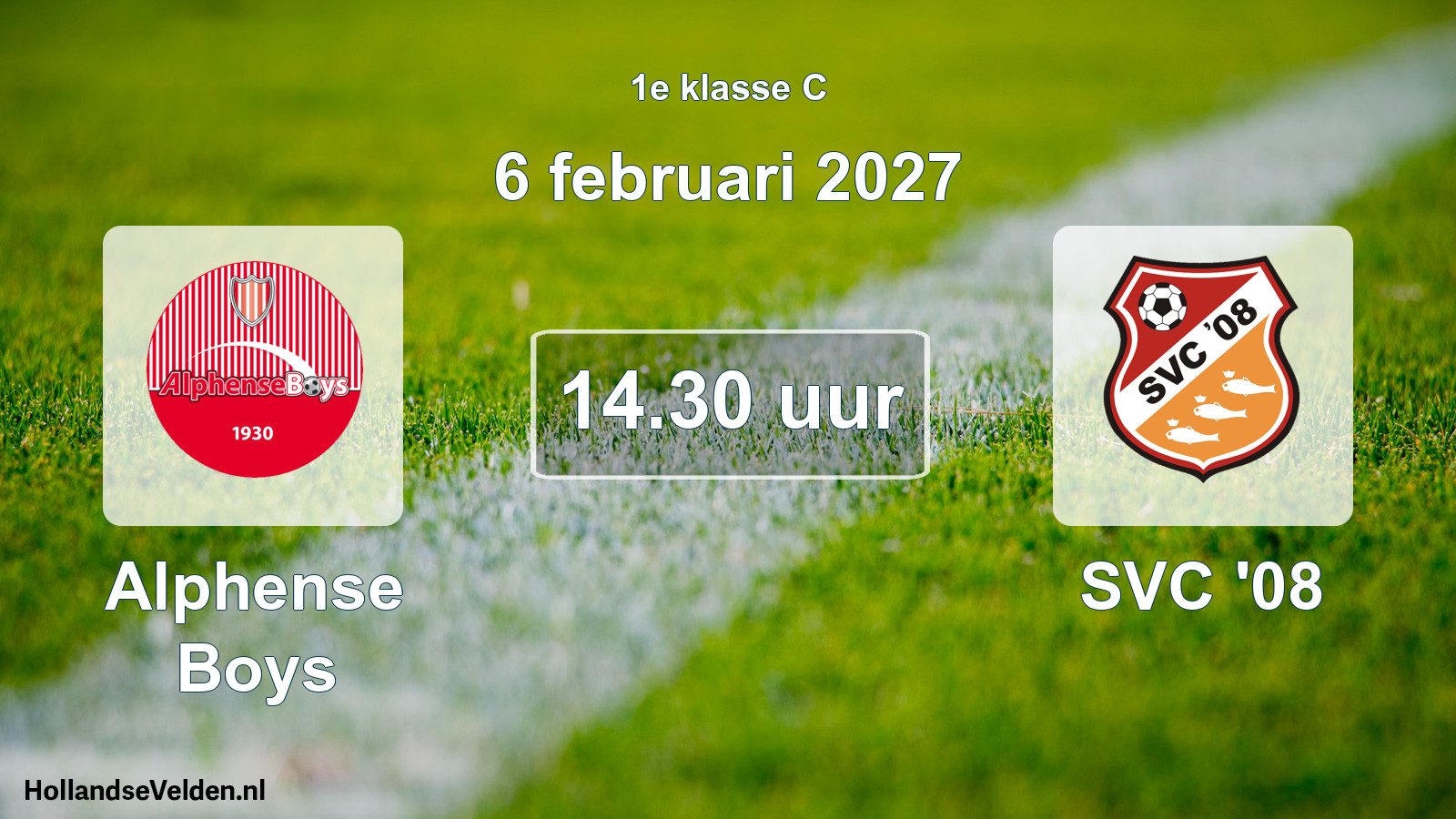 Geplande wedstrijd: Alphense Boys - SVC '08 (6 februari 2027)