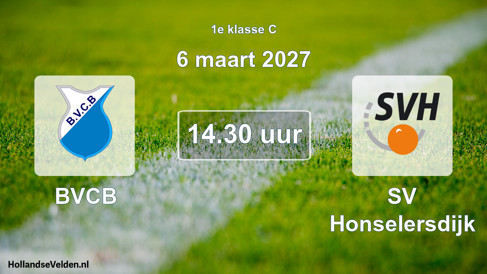 Geplande wedstrijd: BVCB - SV Honselersdijk (6 maart 2027)
