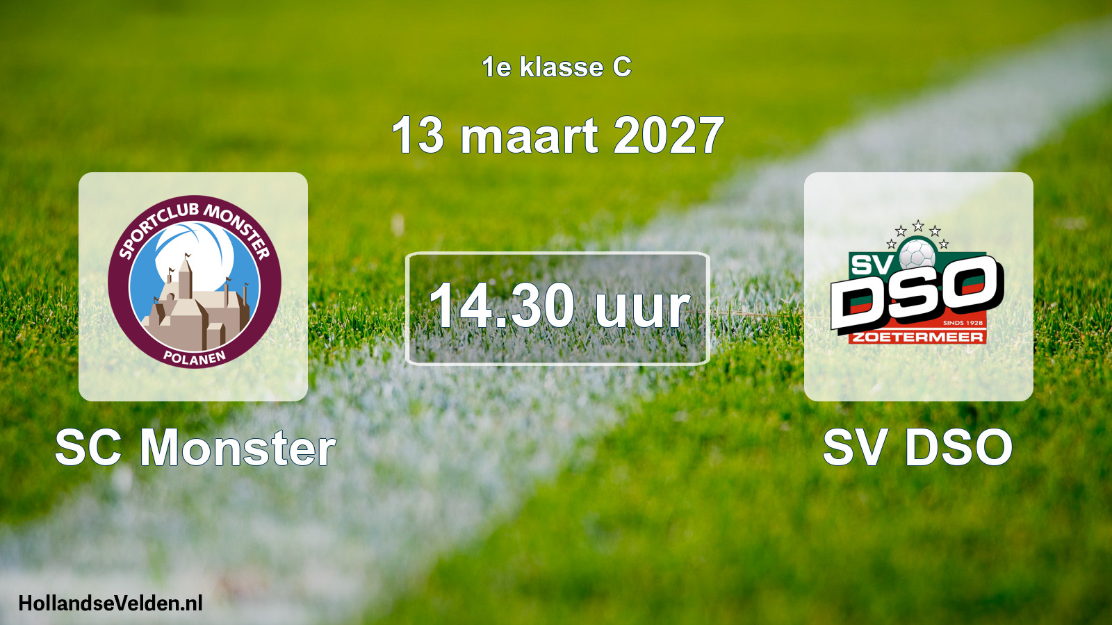 Geplande wedstrijd: SC Monster - SV DSO (13 maart 2027)