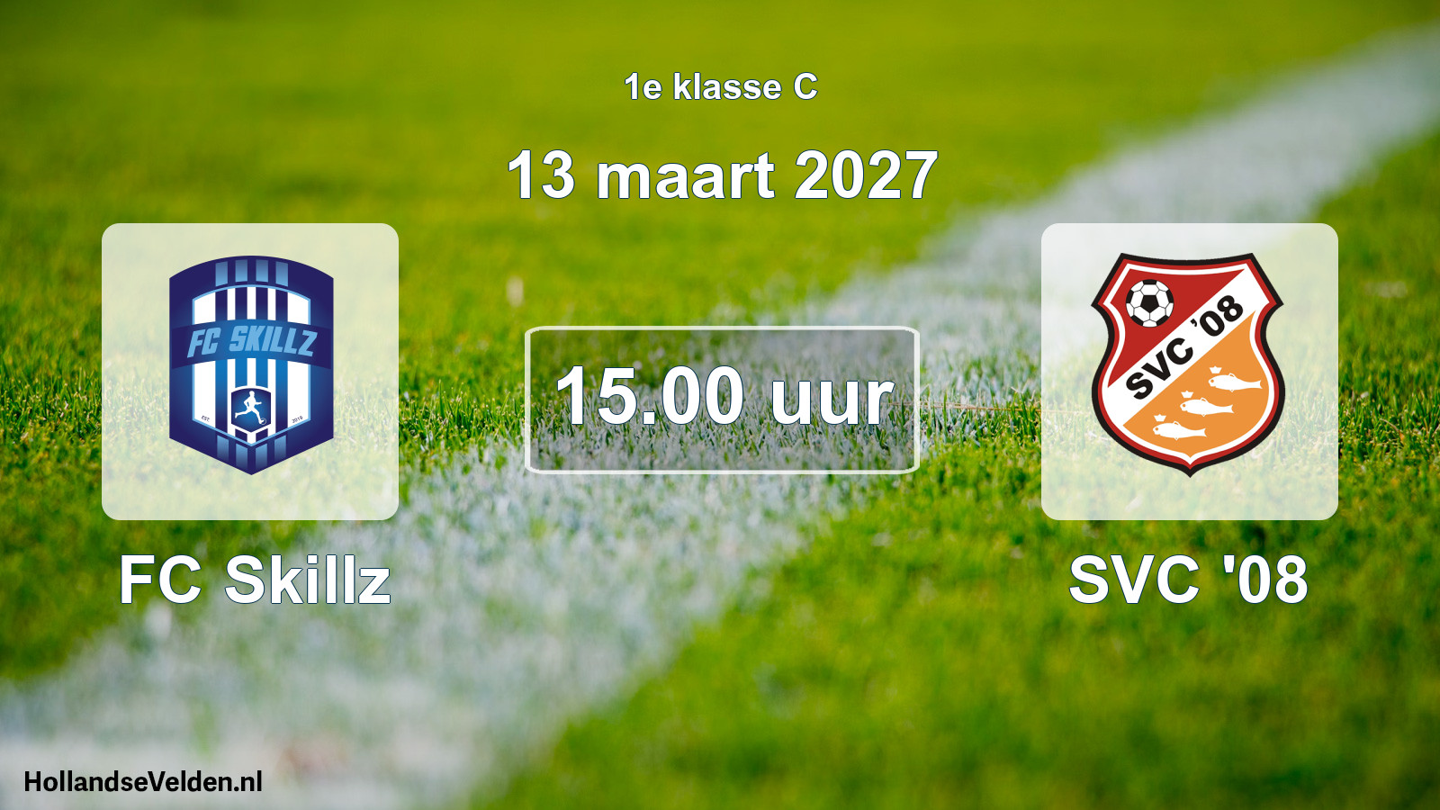 Geplande wedstrijd: FC Skillz - SVC '08 (13 maart 2027)