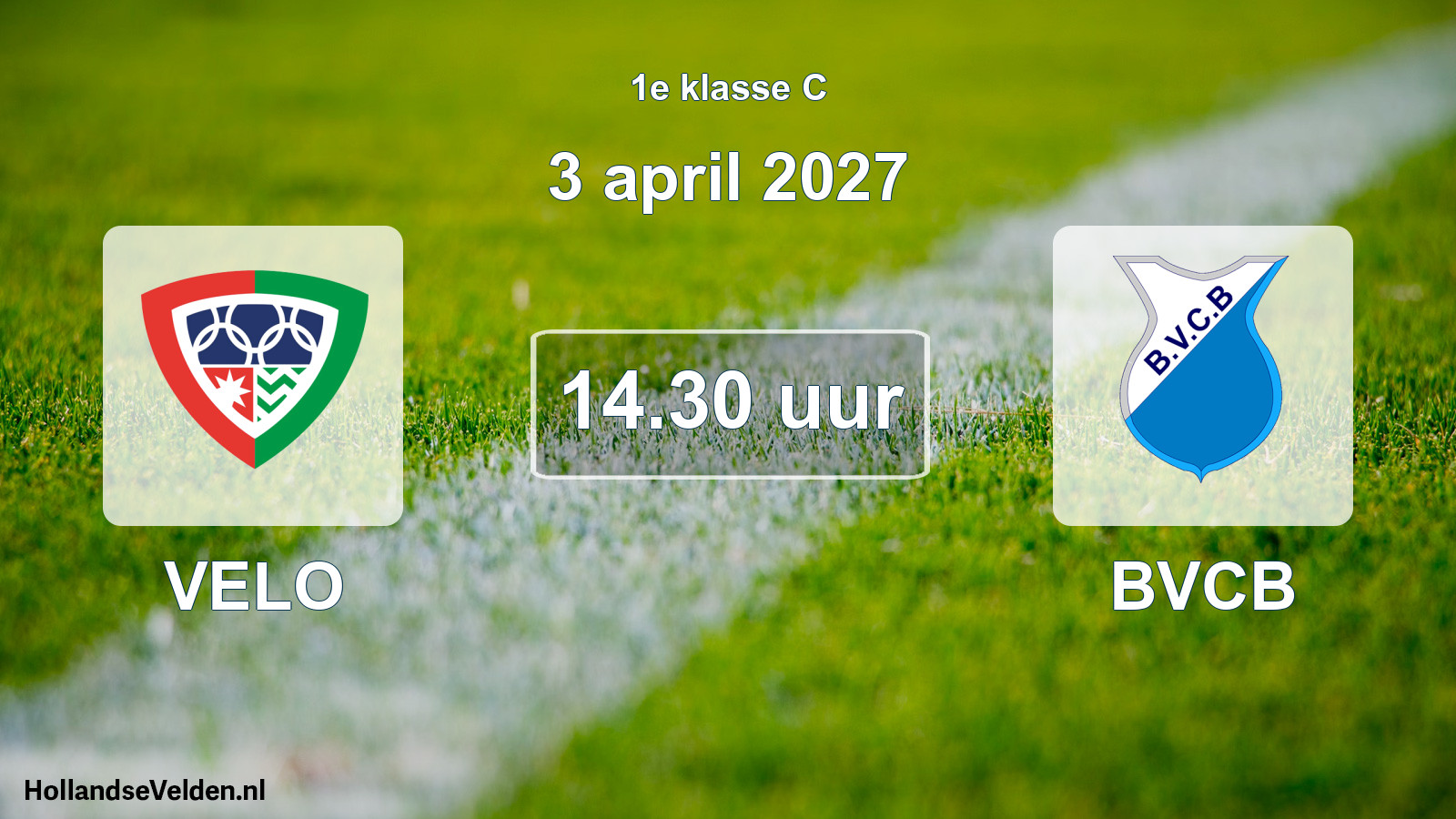 Scheduled Match: VELO - BVCB (3 April 2027)