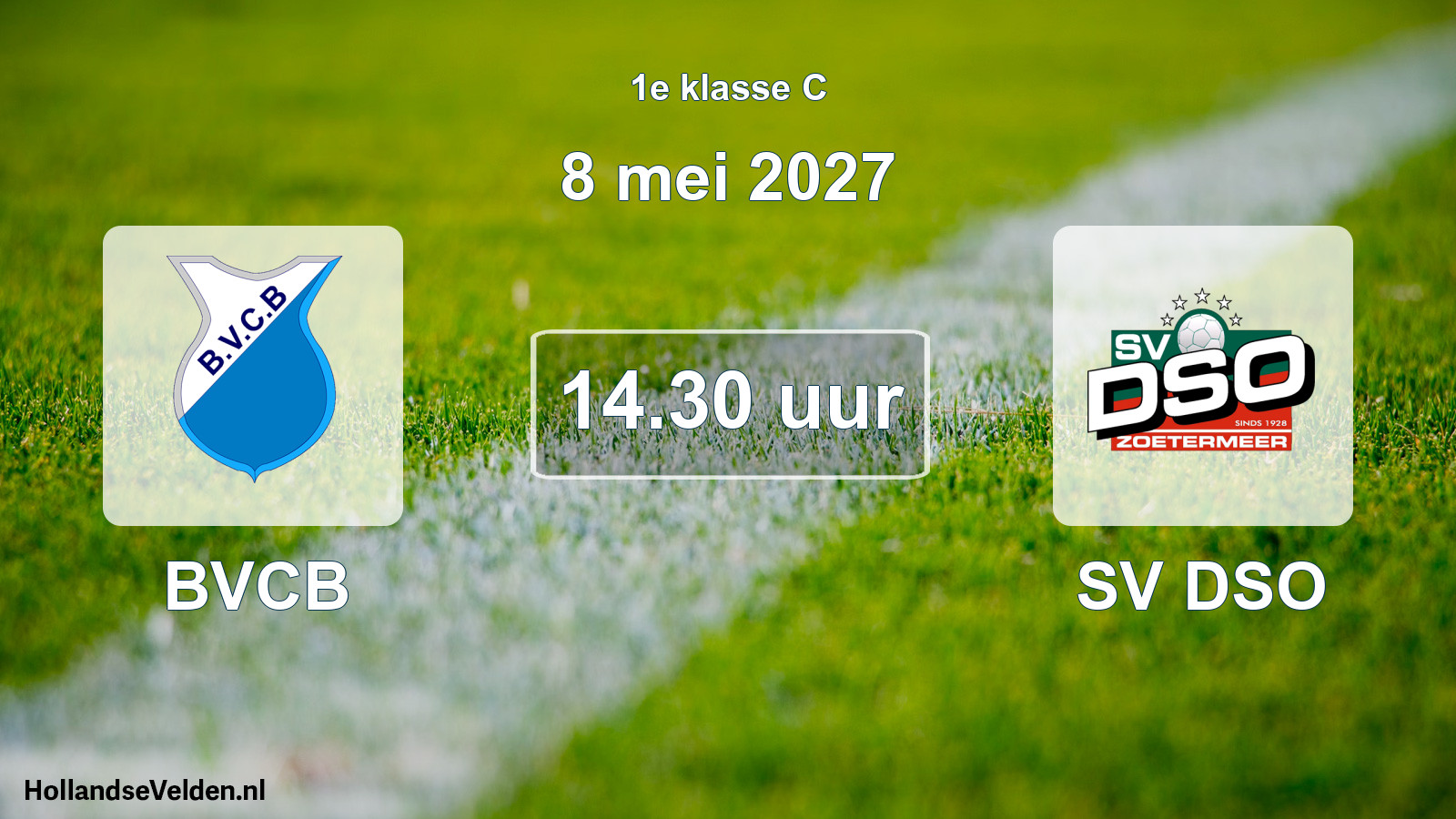 Geplande wedstrijd: BVCB - SV DSO (8 mei 2027)
