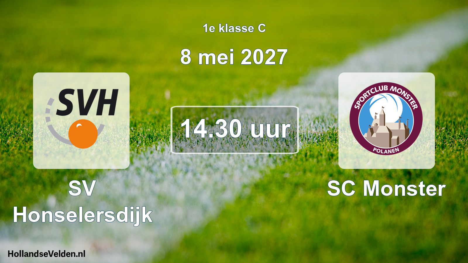 Geplande wedstrijd: SV Honselersdijk - SC Monster (8 mei 2027)