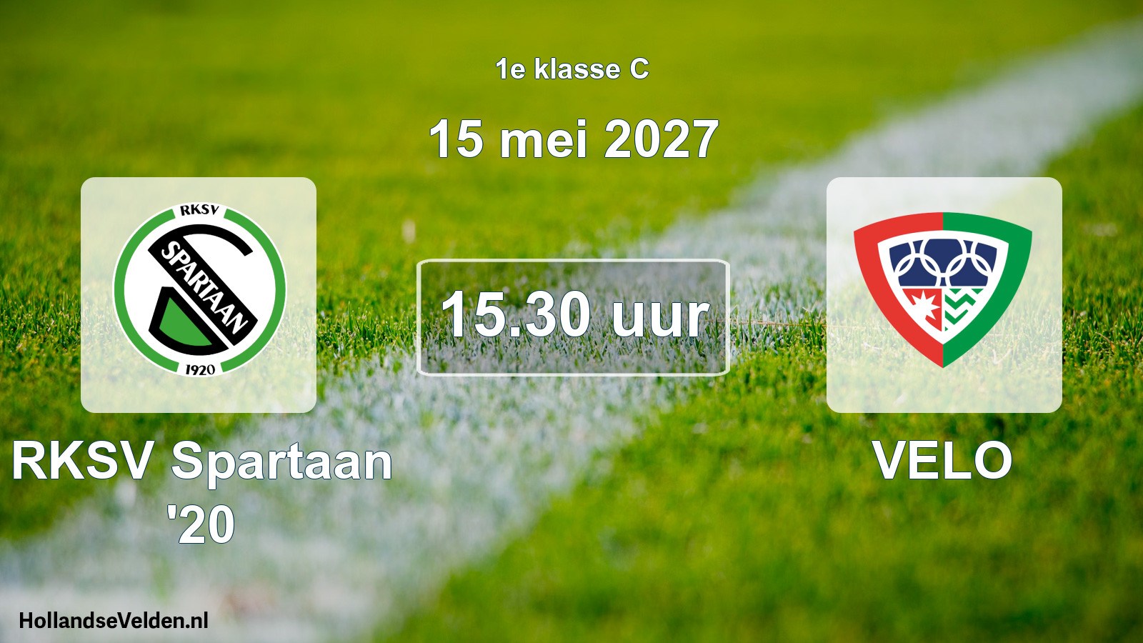 Geplande wedstrijd: RKSV Spartaan '20 - VELO (15 mei 2027)