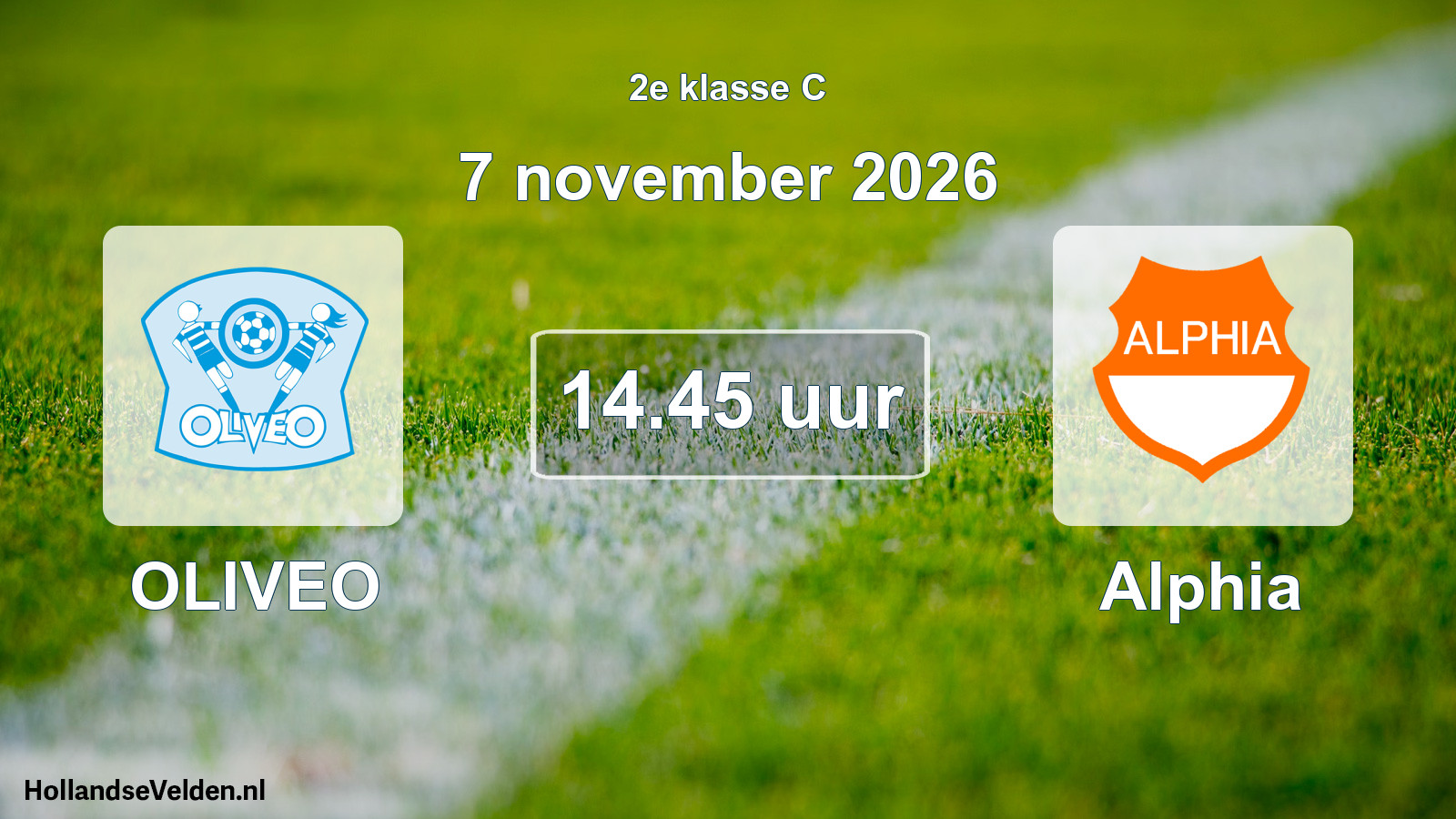 Geplande wedstrijd: OLIVEO - Alphia (7 november 2026)