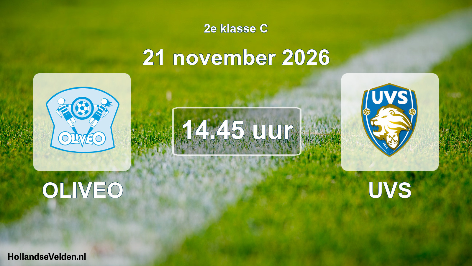 Geplande wedstrijd: OLIVEO - UVS (21 november 2026)