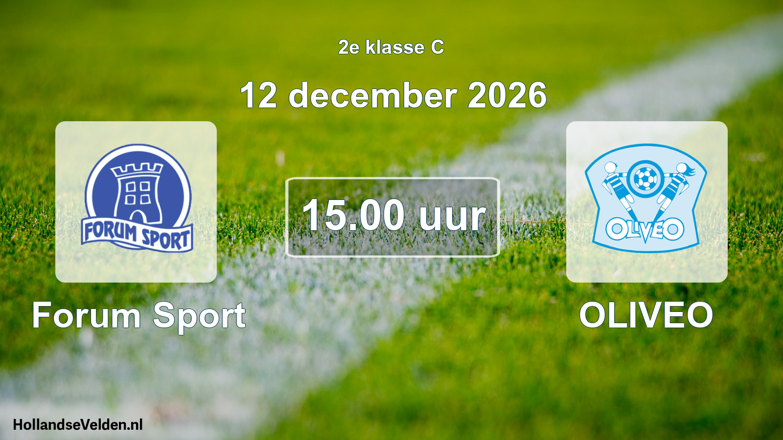 Geplande wedstrijd: Forum Sport - OLIVEO (12 december 2026)