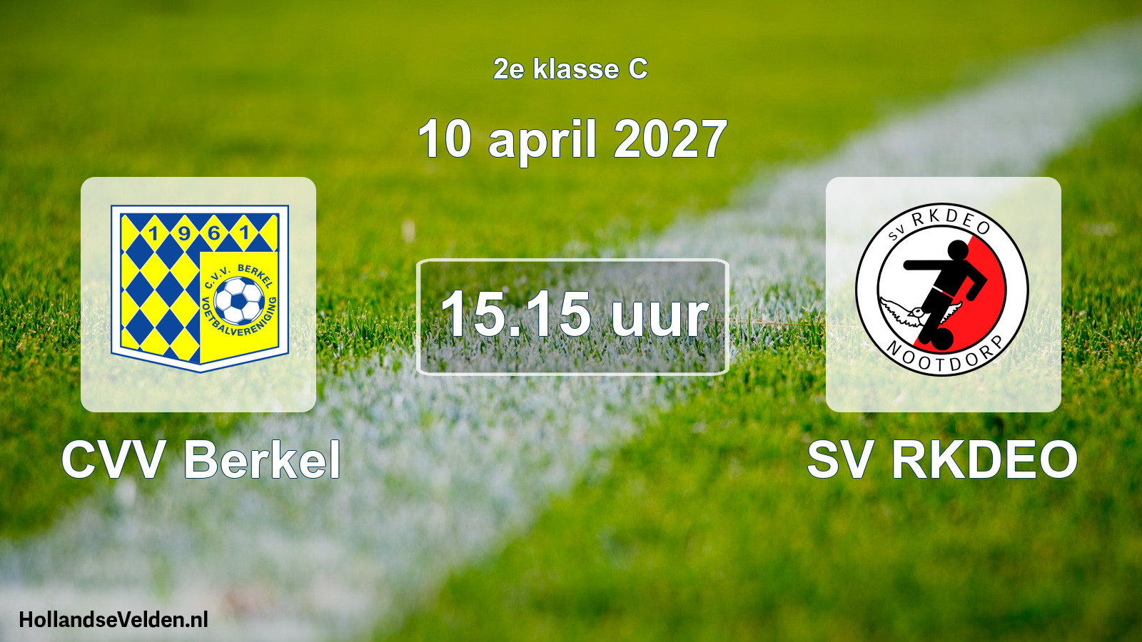 Scheduled Match: CVV Berkel - SV RKDEO (10 April 2027)