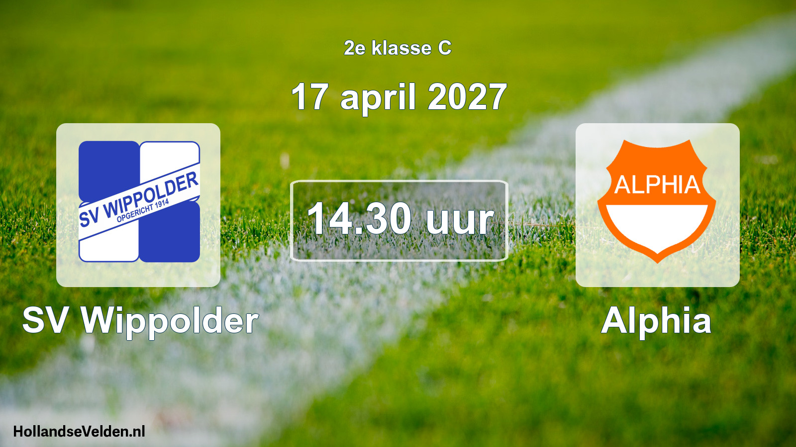 Scheduled Match: SV Wippolder - Alphia (17 April 2027)