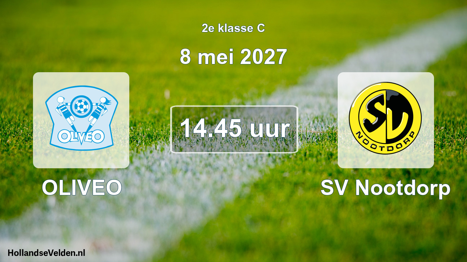 Geplande wedstrijd: OLIVEO - SV Nootdorp (8 mei 2027)
