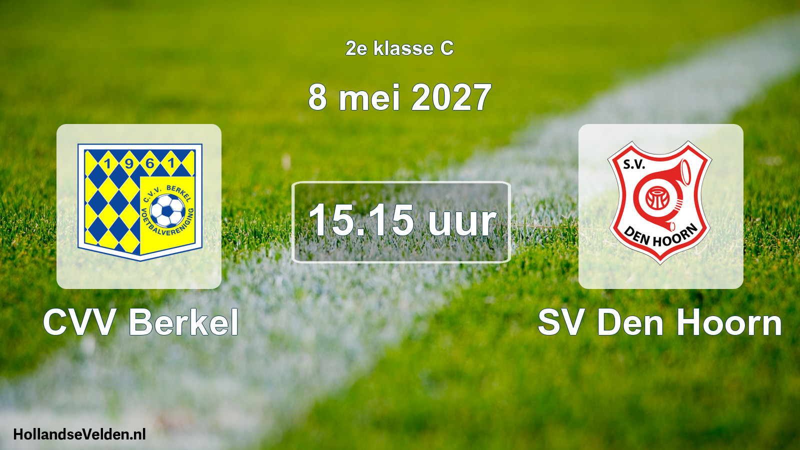Geplande wedstrijd: CVV Berkel - SV Den Hoorn (8 mei 2027)
