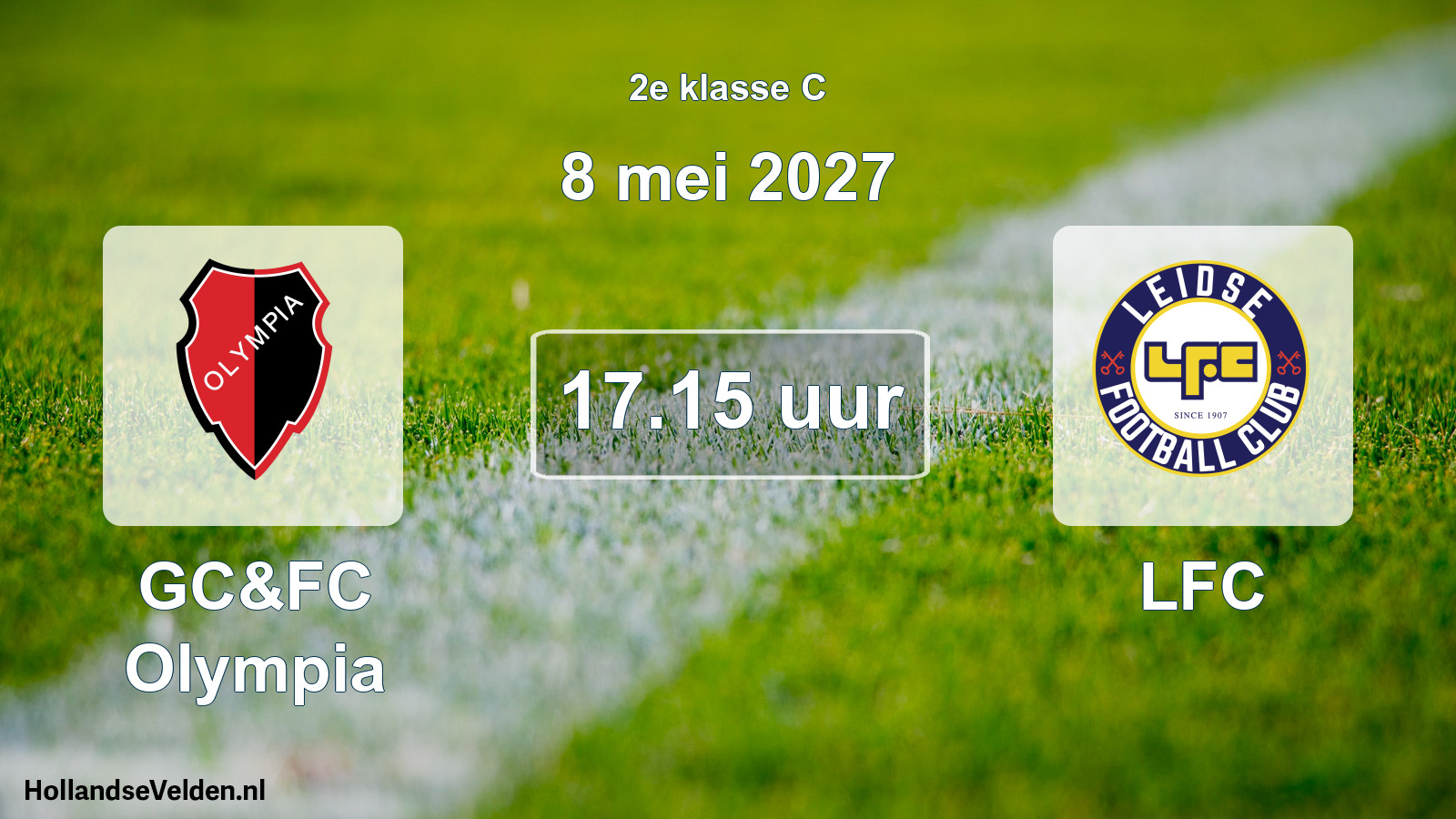 Geplande wedstrijd: GC&FC Olympia - LFC (8 mei 2027)