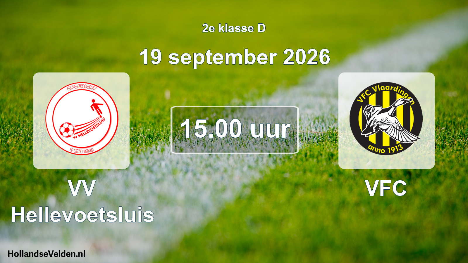 Geplande wedstrijd: VV Hellevoetsluis - VFC (19 september 2026)