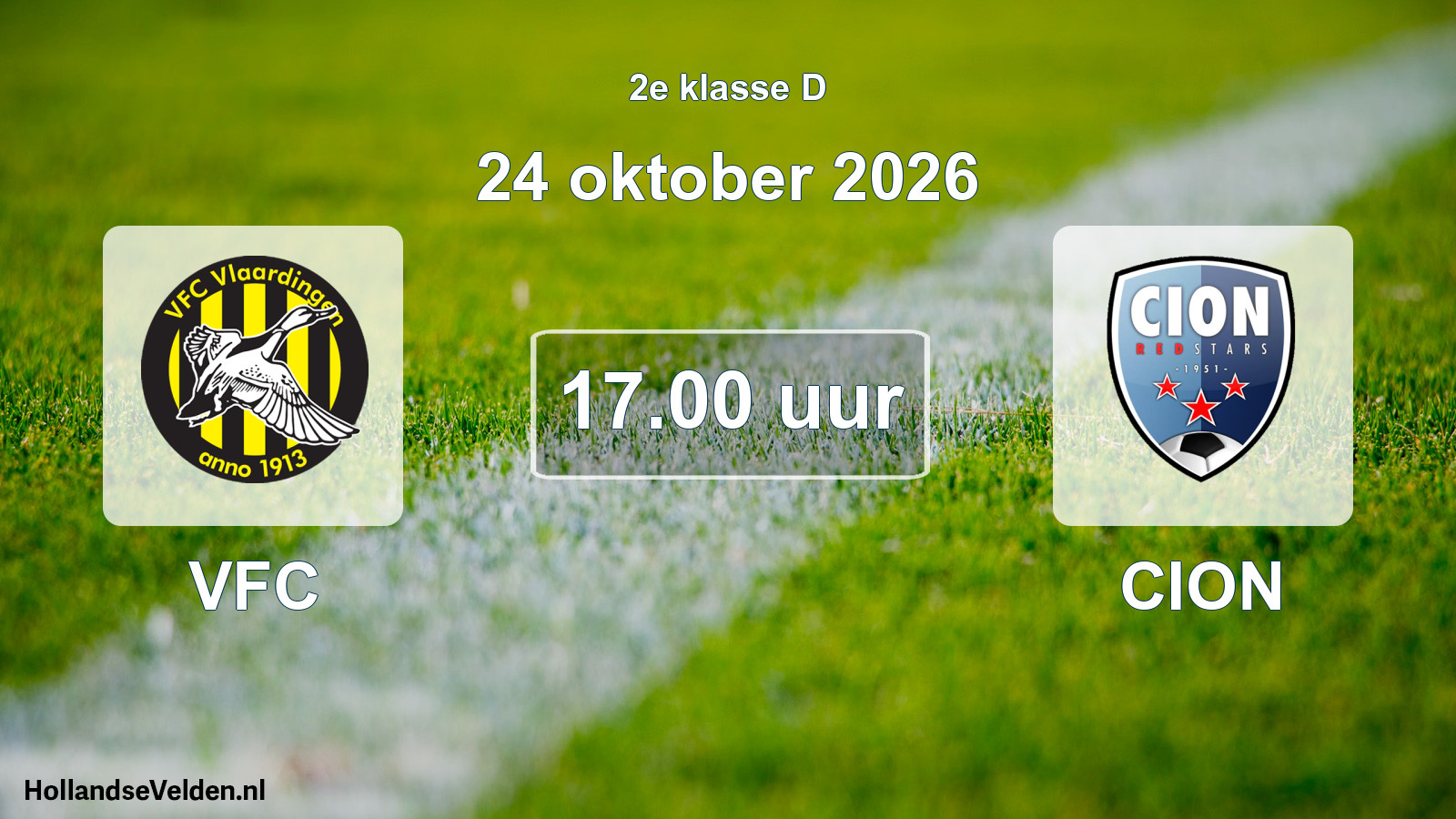 Geplande wedstrijd: VFC - CION (24 oktober 2026)