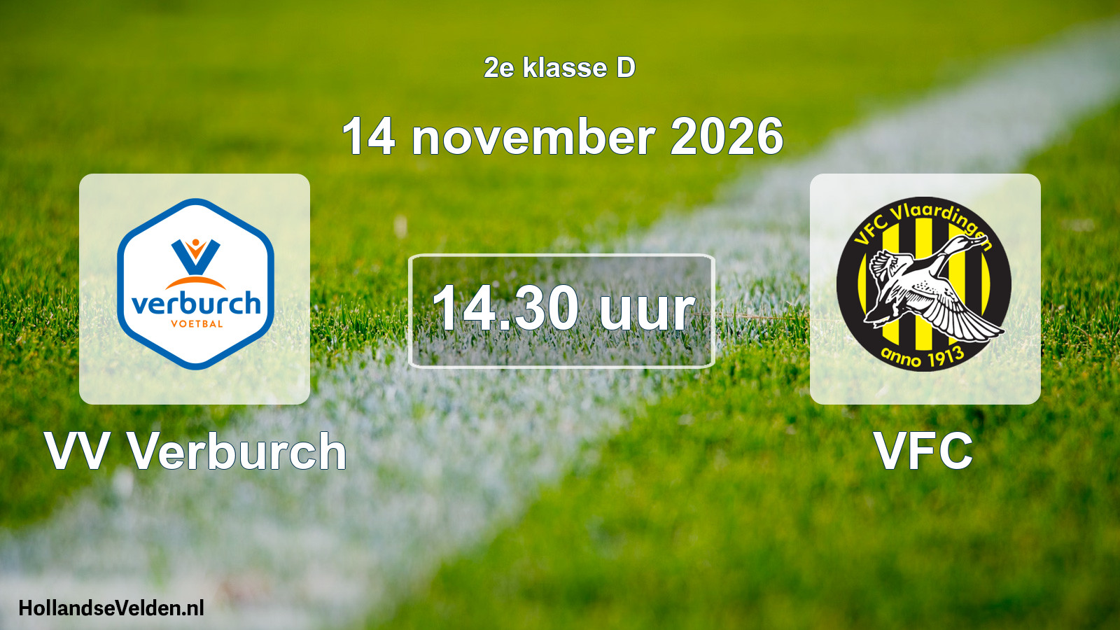 Geplande wedstrijd: VV Verburch - VFC (14 november 2026)