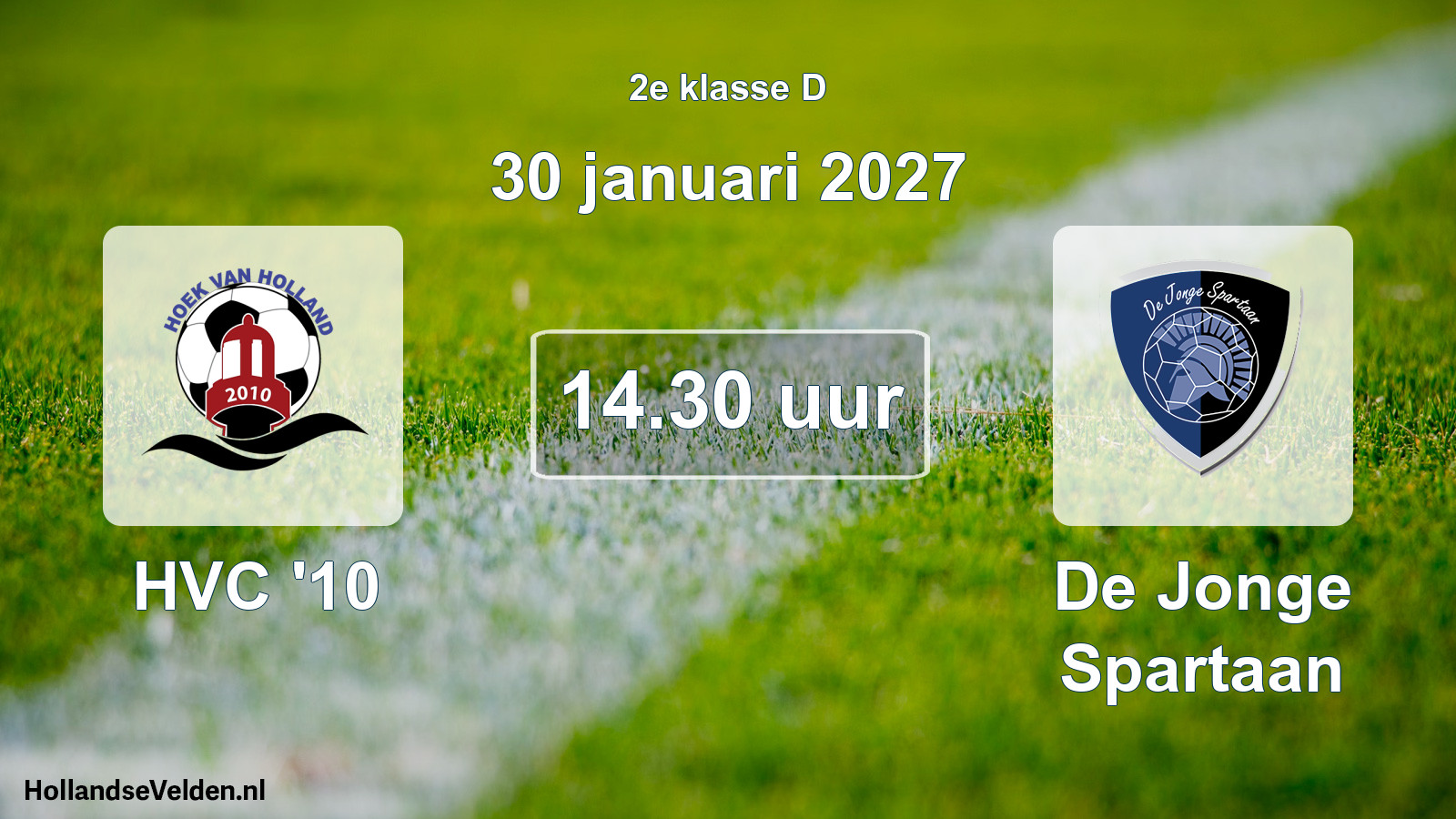 Geplande wedstrijd: HVC '10 - De Jonge Spartaan (30 januari 2027)