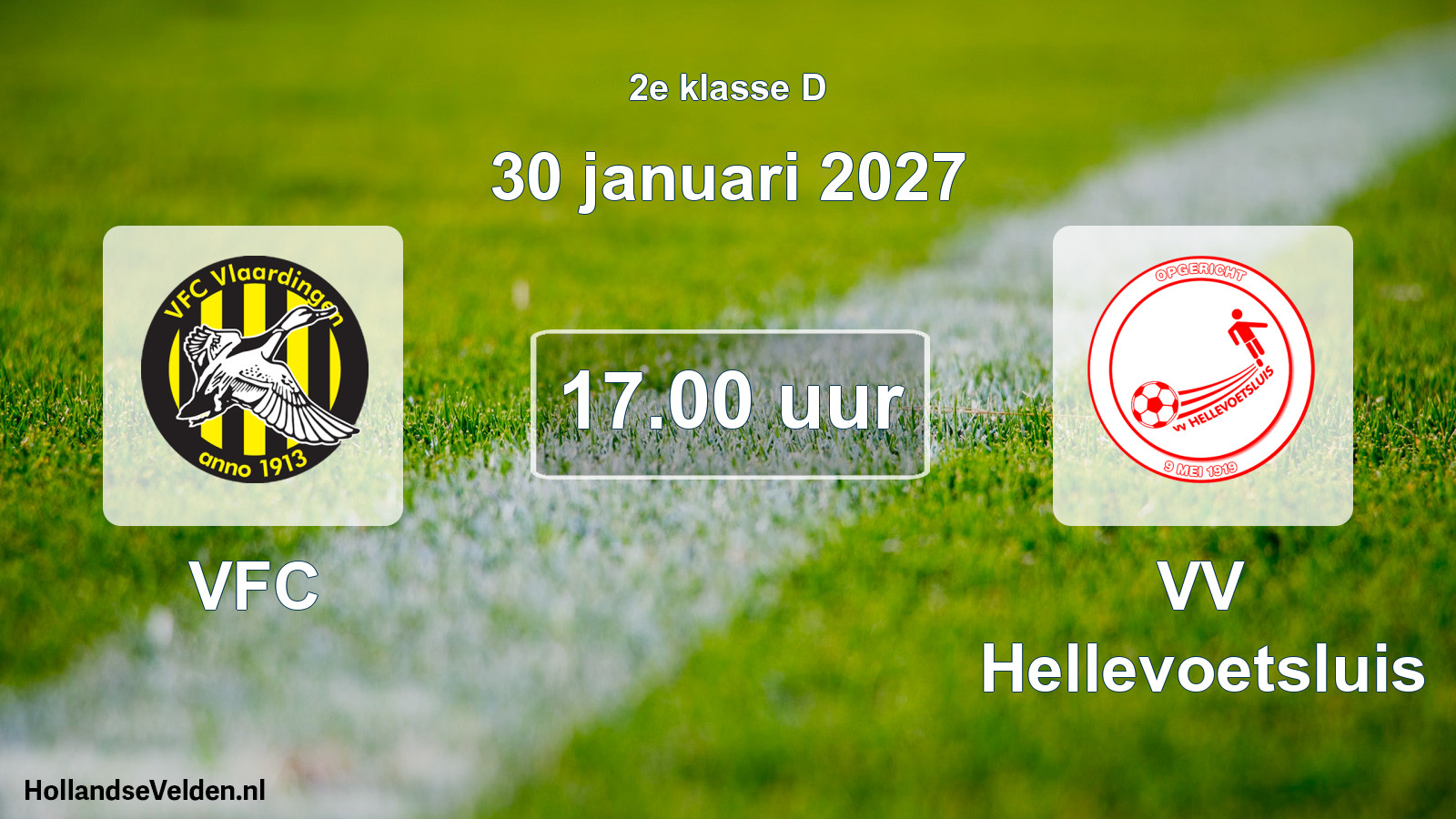 Geplande wedstrijd: VFC - VV Hellevoetsluis (30 januari 2027)