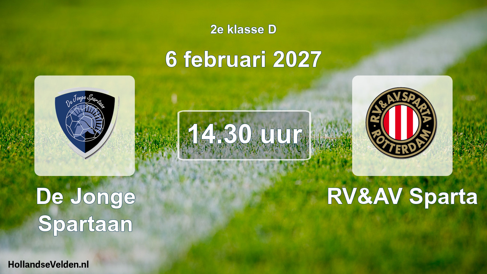 Geplande wedstrijd: De Jonge Spartaan - RV&AV Sparta (6 februari 2027)