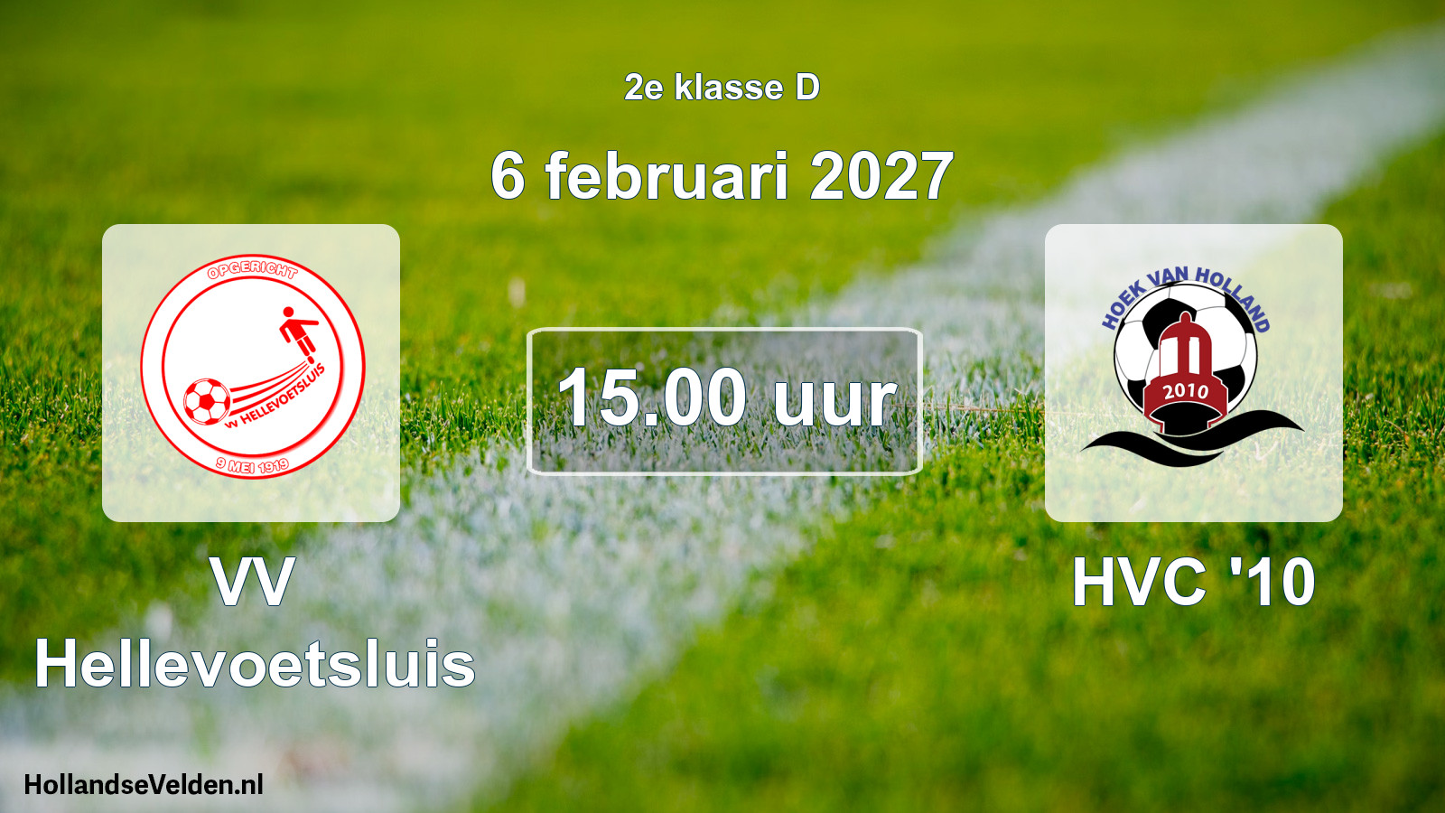 Geplande wedstrijd: VV Hellevoetsluis - HVC '10 (6 februari 2027)