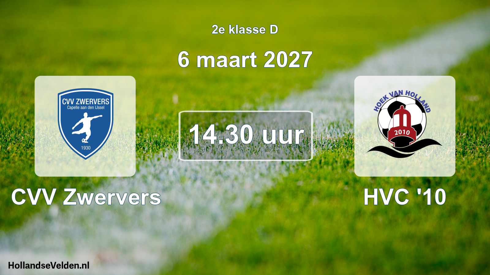 Geplande wedstrijd: CVV Zwervers - HVC '10 (6 maart 2027)