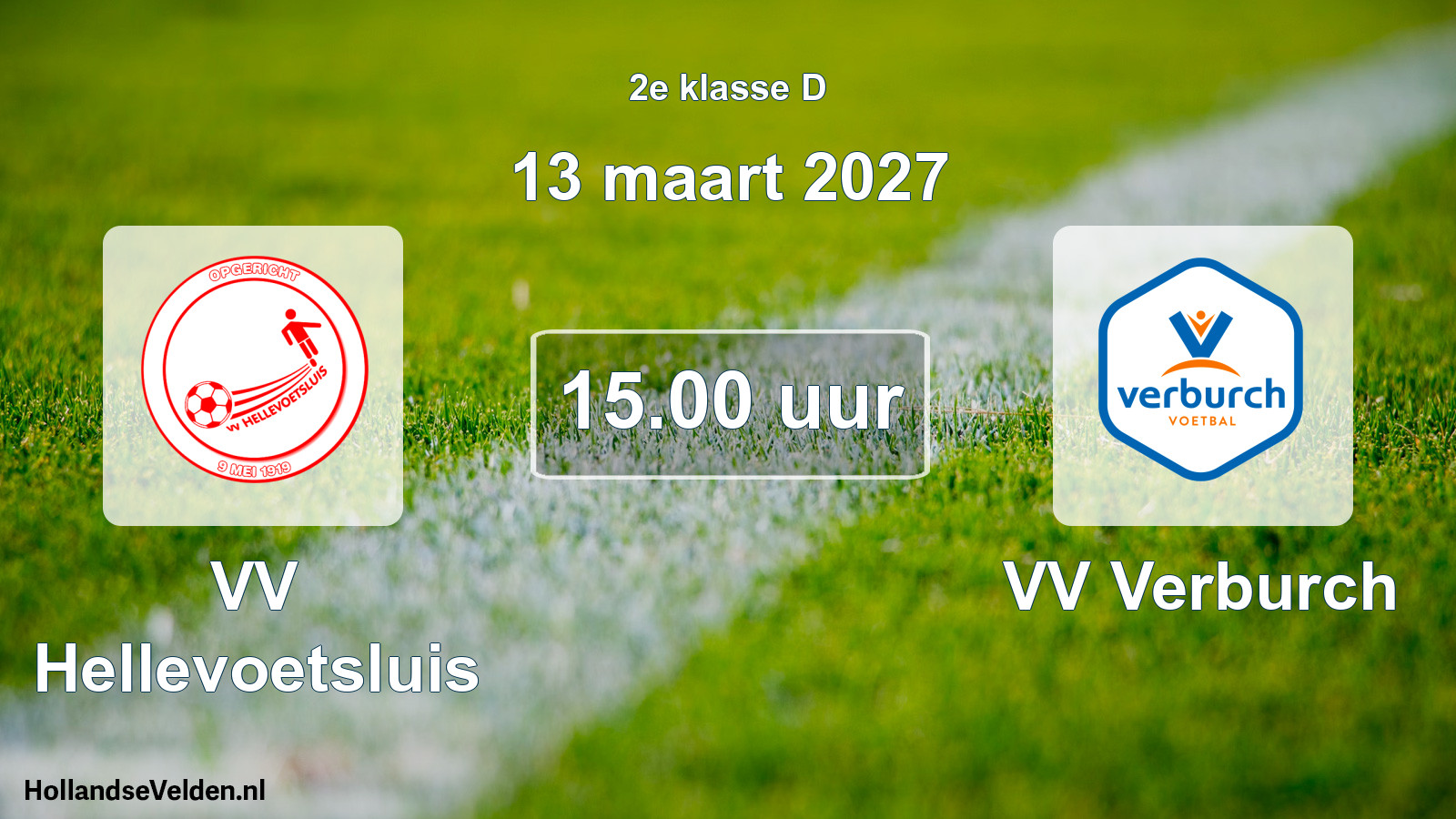 Geplande wedstrijd: VV Hellevoetsluis - VV Verburch (13 maart 2027)