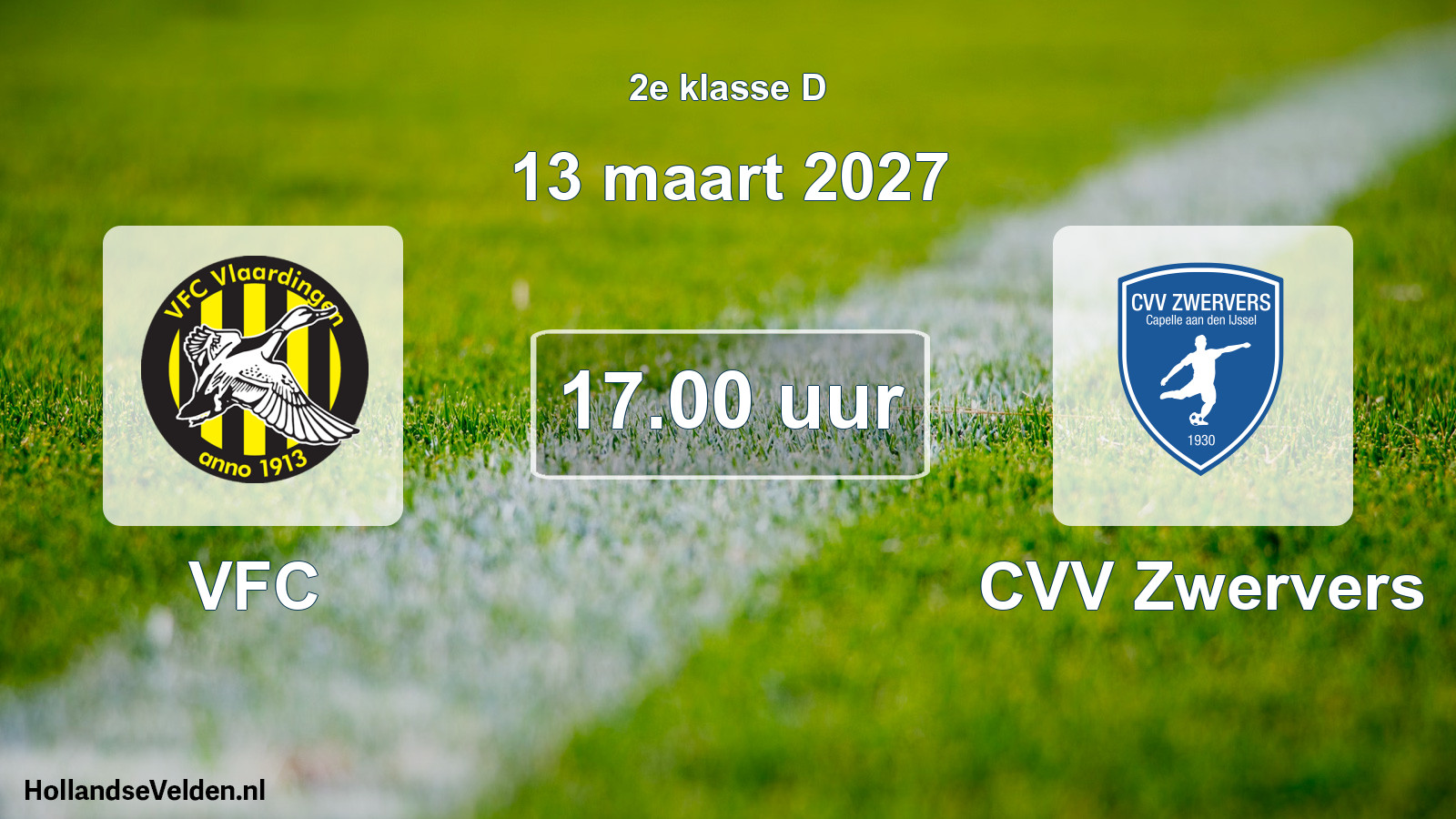 Geplande wedstrijd: VFC - CVV Zwervers (13 maart 2027)