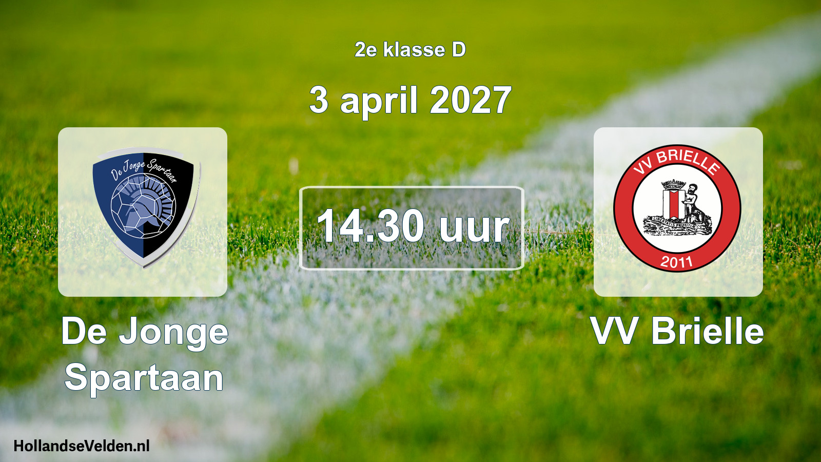 Geplande wedstrijd: De Jonge Spartaan - VV Brielle (3 april 2027)