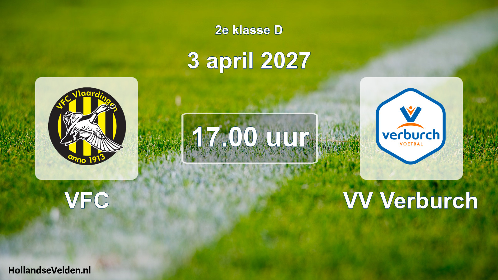 Geplande wedstrijd: VFC - VV Verburch (3 april 2027)