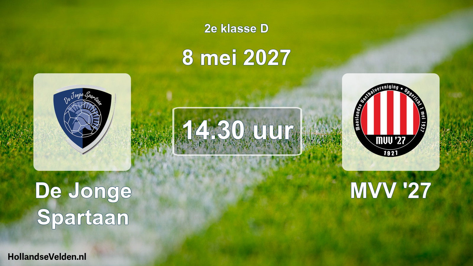 Geplande wedstrijd: De Jonge Spartaan - MVV '27 (8 mei 2027)