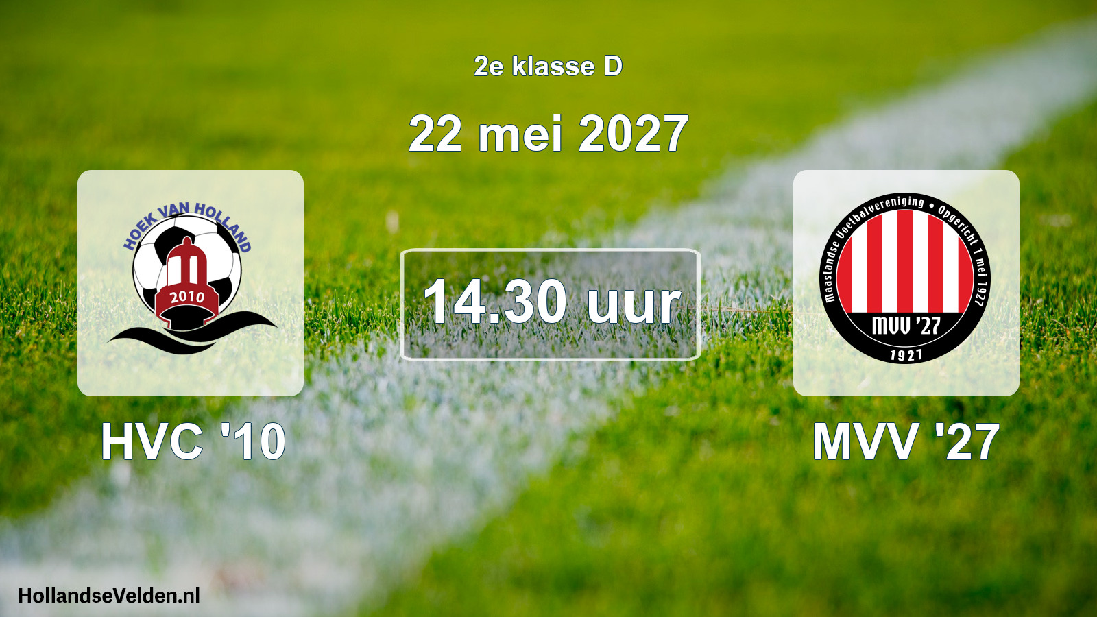 Geplande wedstrijd: HVC '10 - MVV '27 (22 mei 2027)